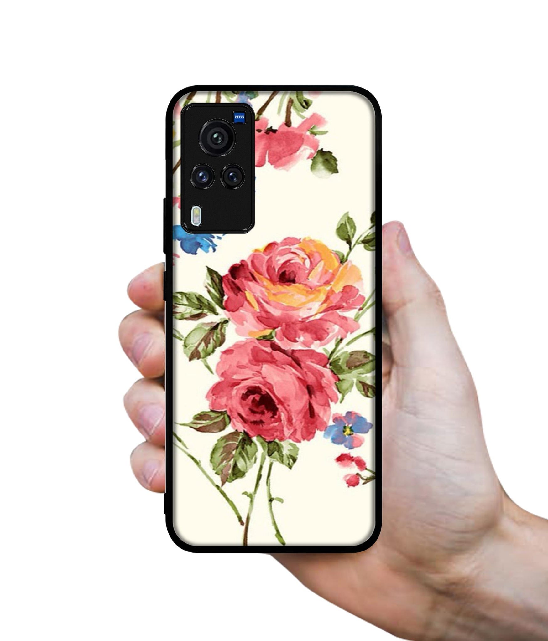 Vintage Painting Flower Designer 2D Printed Back Case Cover for Vivo X60 Pro 5G