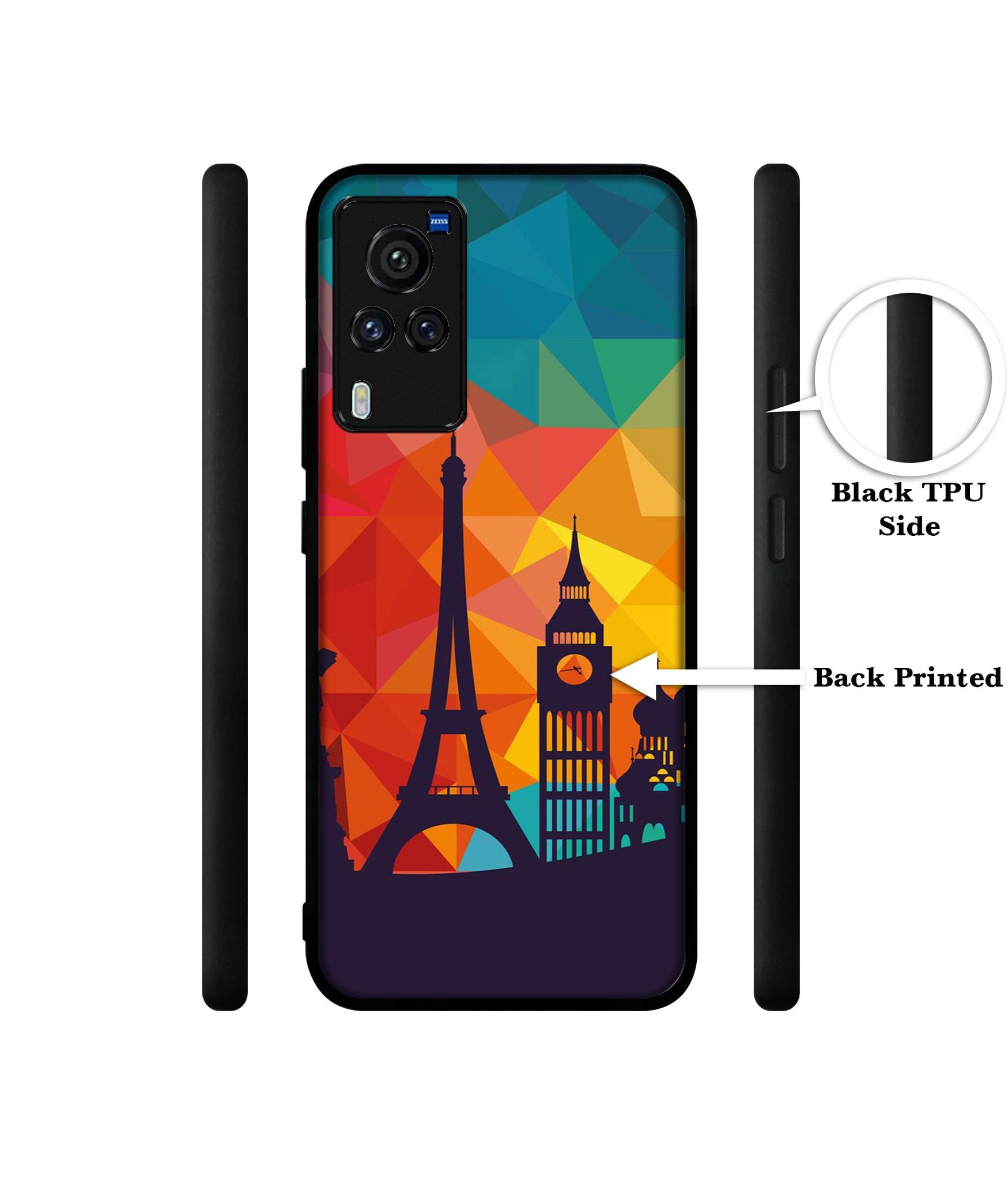 Colored Paris Designer 2D Printed Back Case Cover for Vivo X60 Pro 5G
