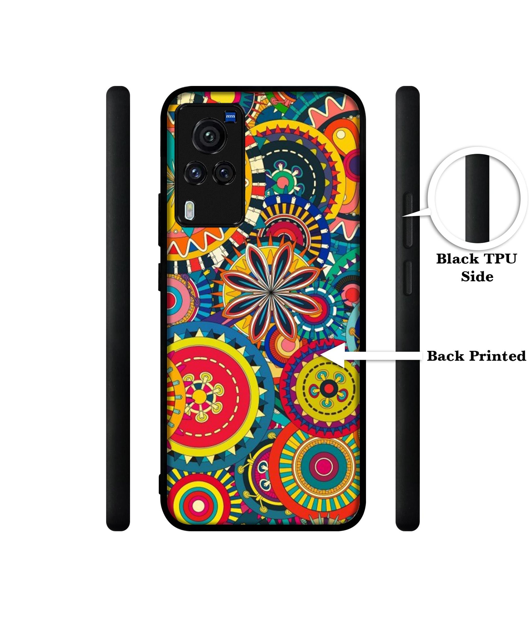 Ring Pattern Print Designer 2D Printed Back Case Cover for Vivo X60 Pro 5G