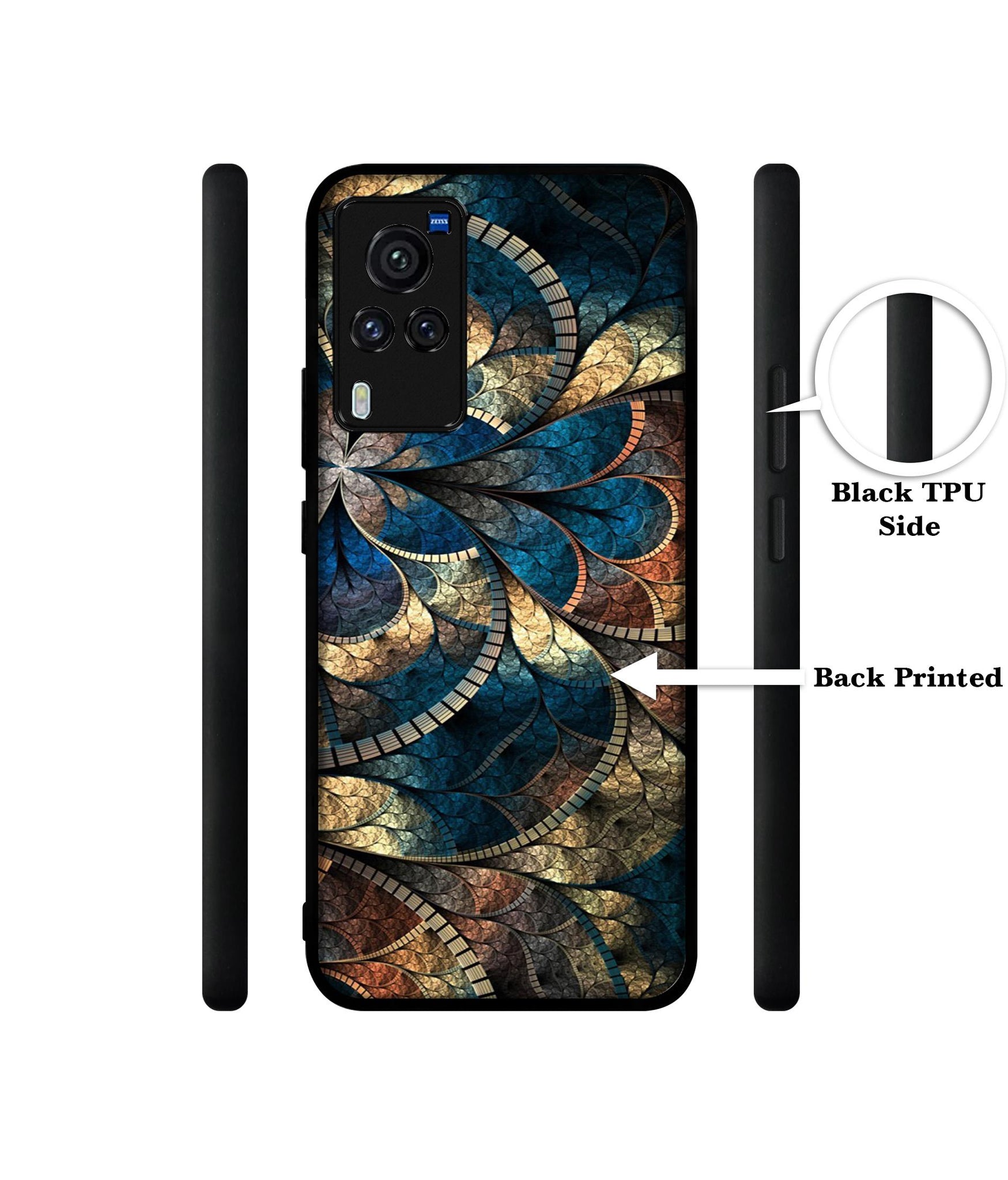 Fractional Pattern Designer 2D Printed Back Case Cover for Vivo X60 Pro 5G