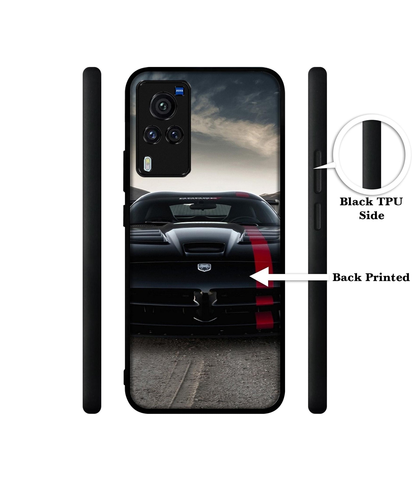 Sports Car Pattern Designer 2D Printed Back Case Cover for Vivo X60 Pro 5G