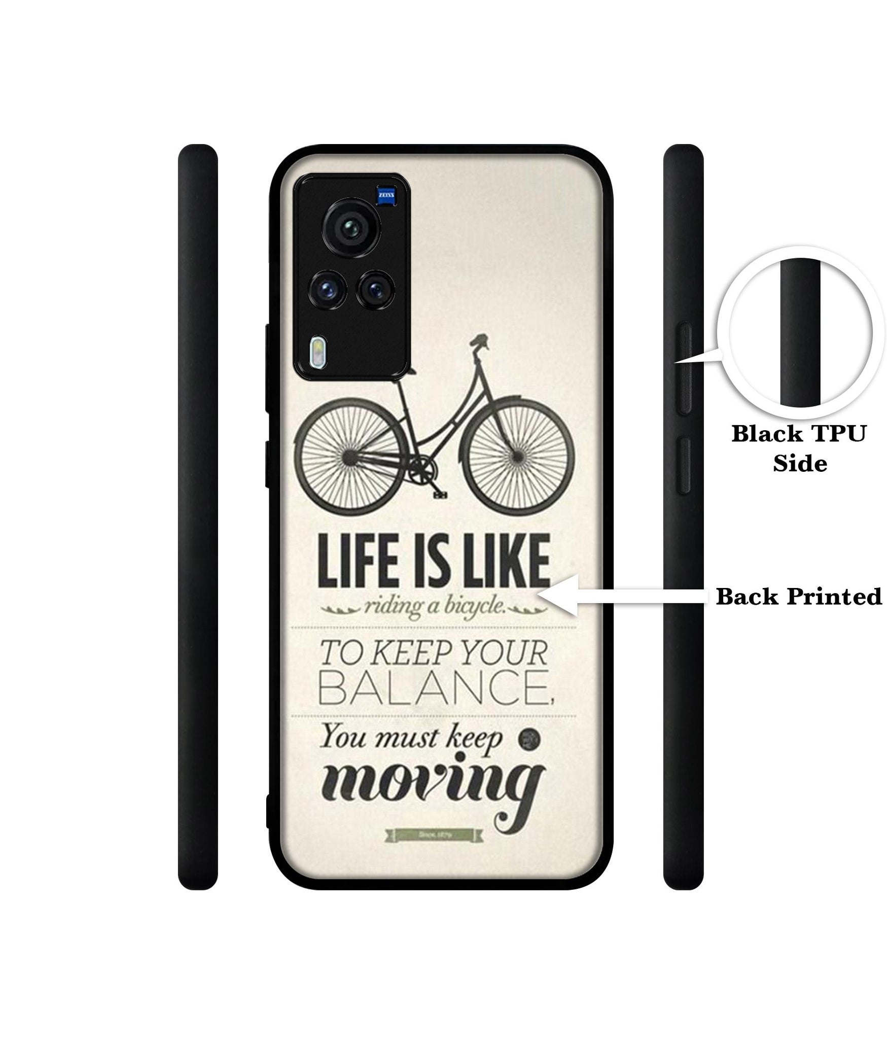 Life is Like Moving Designer 2D Printed Back Case Cover for Vivo X60 Pro 5G