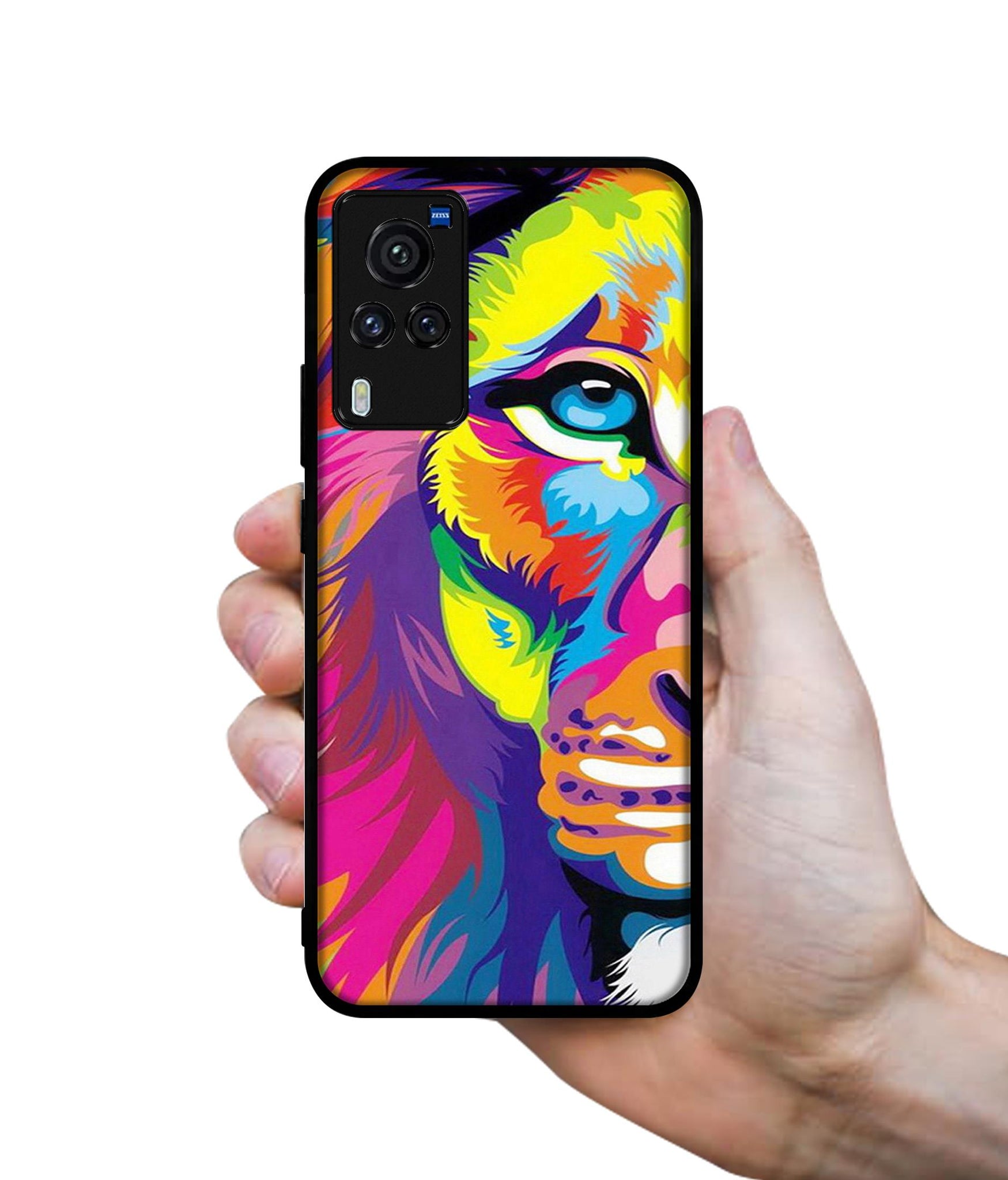Lion Designer 2D Printed Back Case Cover for Vivo X60 Pro 5G