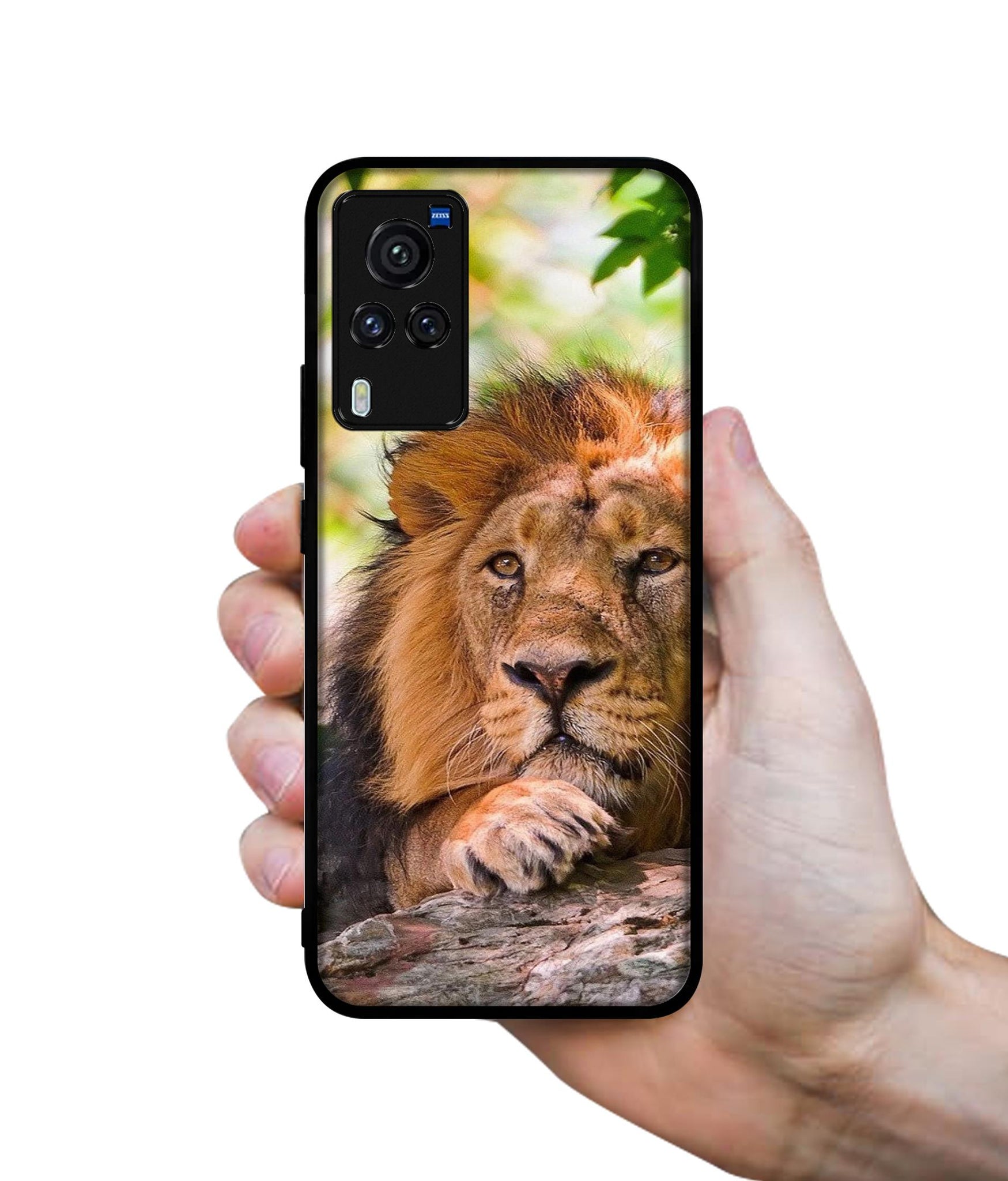 Tiger Pattern Print Designer 2D Printed Back Case Cover for Vivo X60 Pro 5G