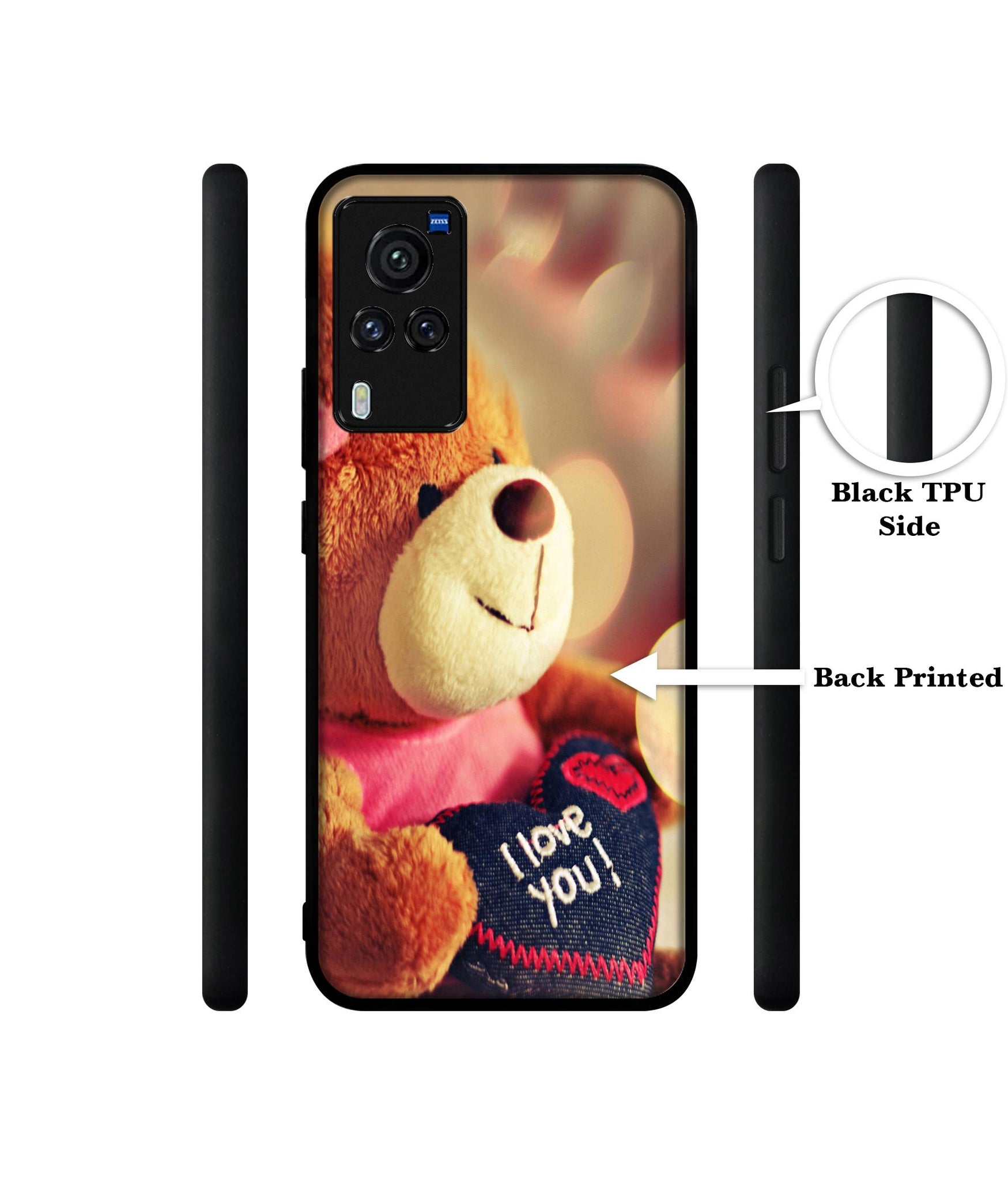 Teddy Bear Designer 2D Printed Back Case Cover for Vivo X60 Pro 5G