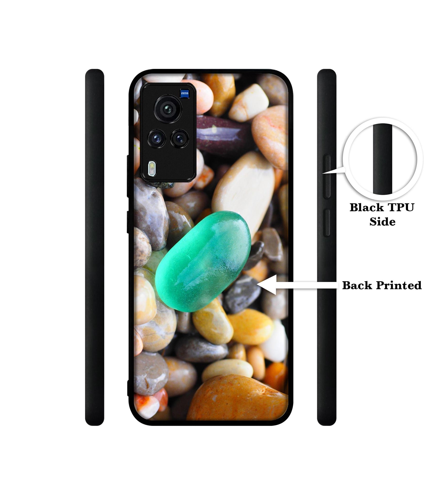 Sea Stones Designer 2D Printed Back Case Cover for Vivo X60 Pro 5G