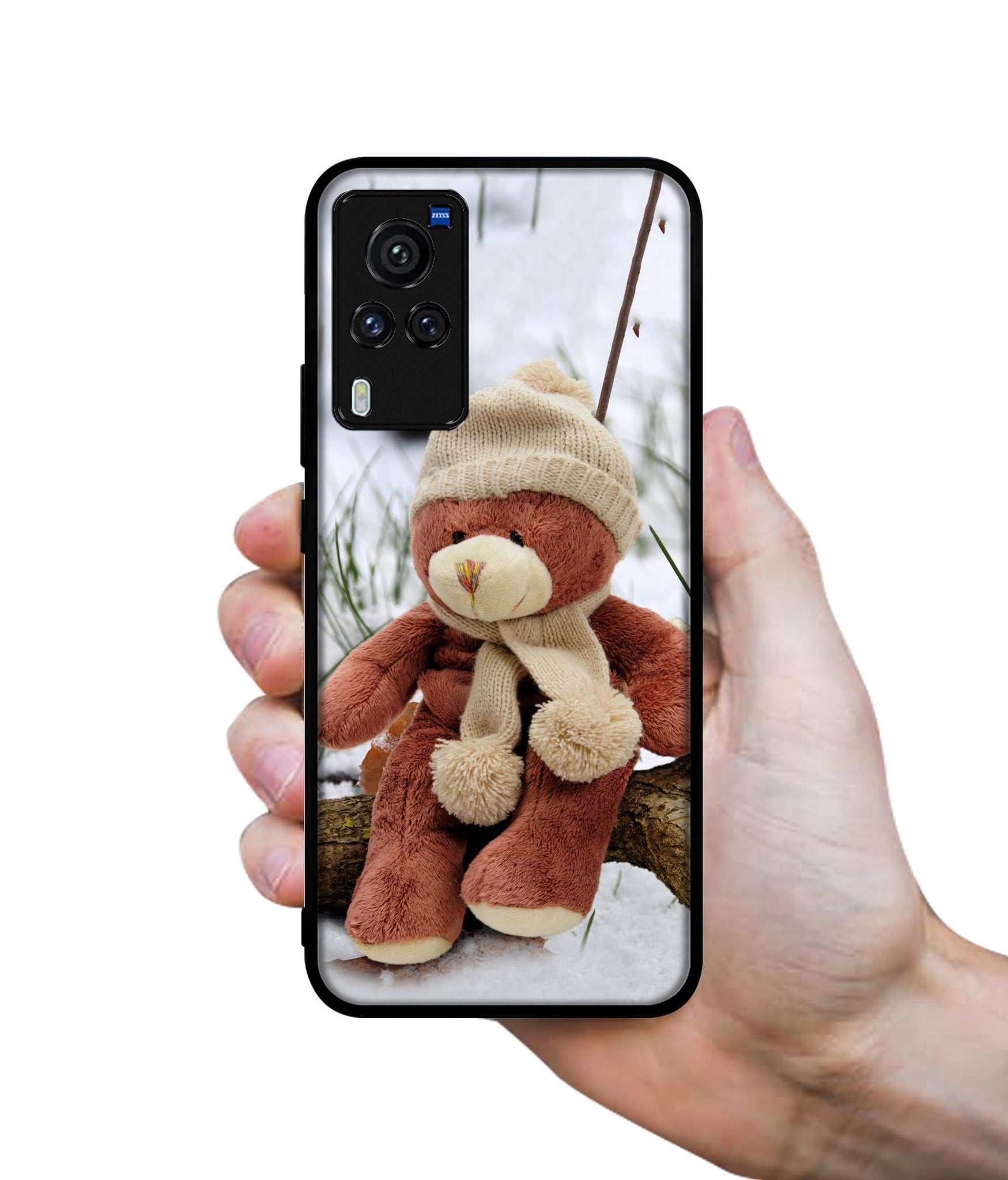 Woolen Bear Designer 2D Printed Back Case Cover for Vivo X60 Pro 5G