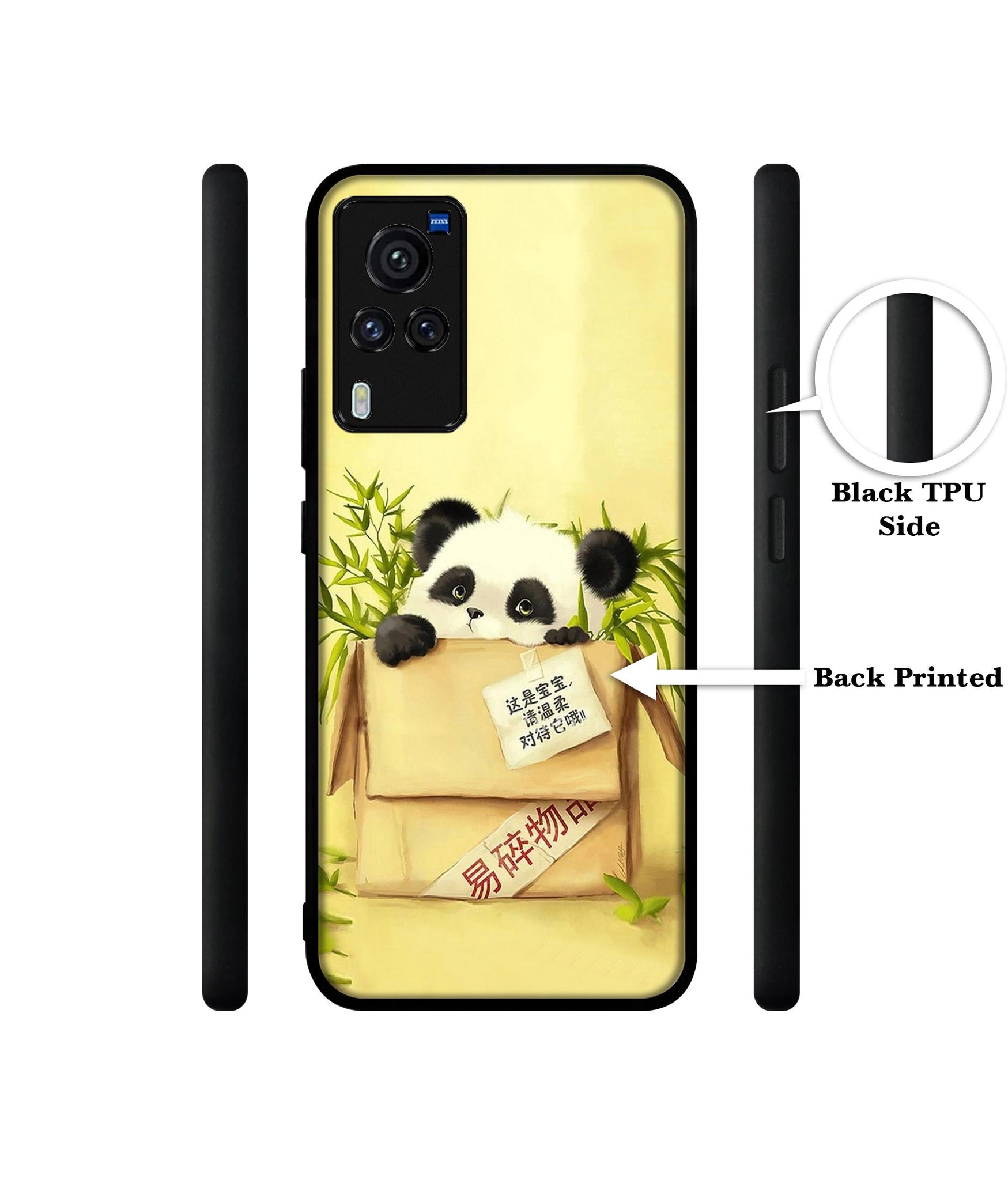 Panda In Box Designer 2D Printed Back Case Cover for Vivo X60 Pro 5G