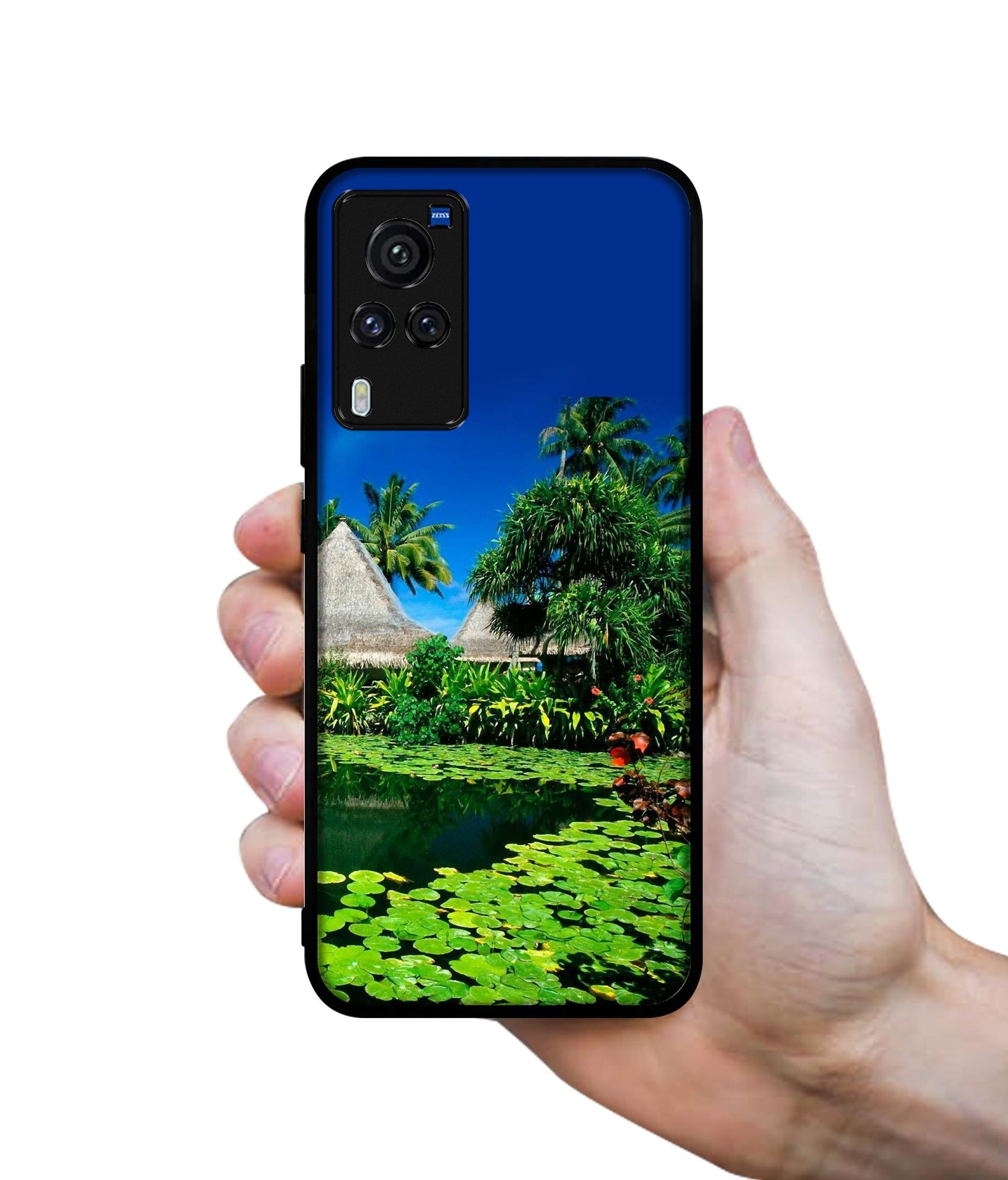 Tropics Water Designer 2D Printed Back Case Cover for Vivo X60 Pro 5G