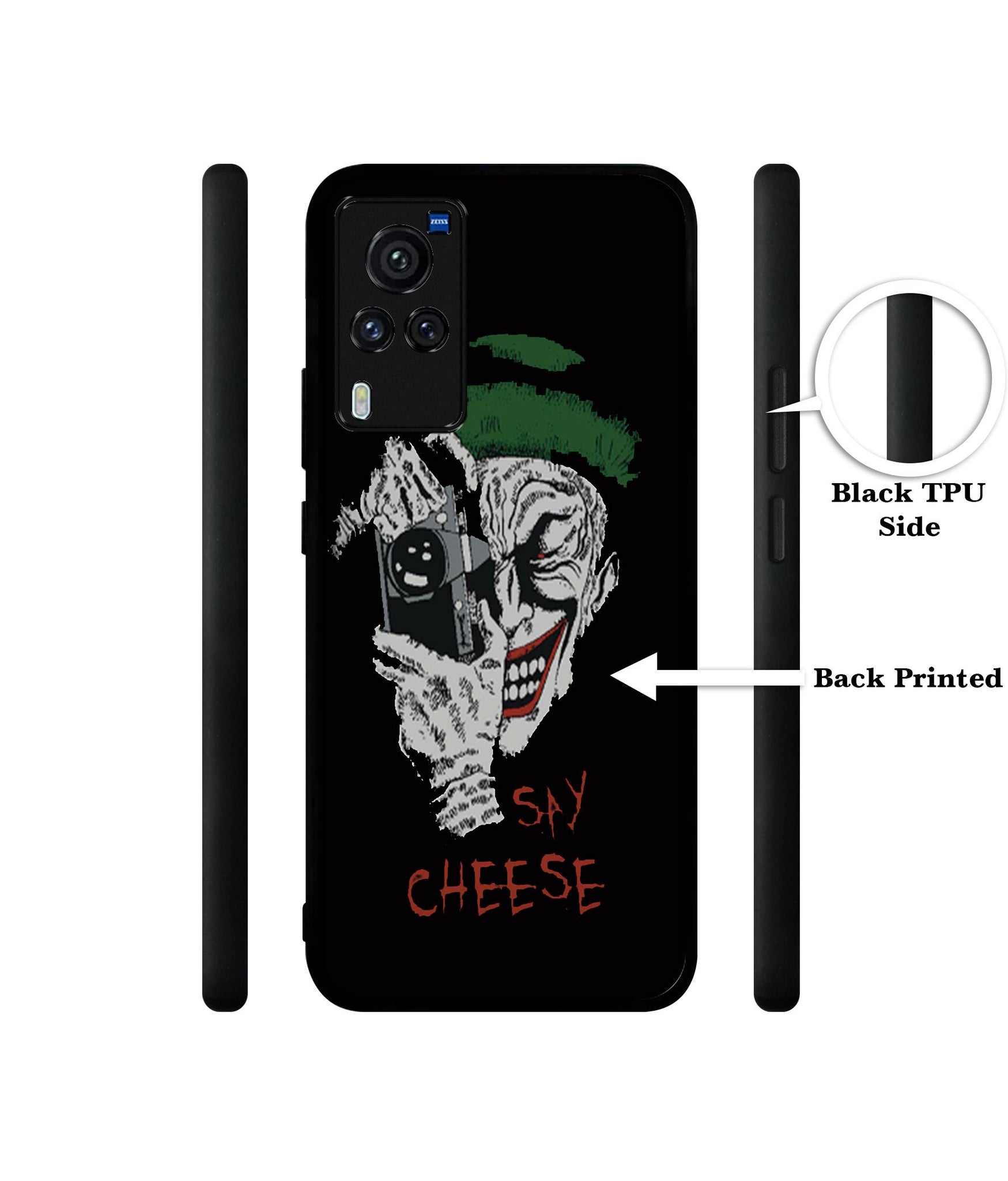 Joker Say Cheese Designer 2D Printed Back Case Cover for Vivo X60 Pro 5G