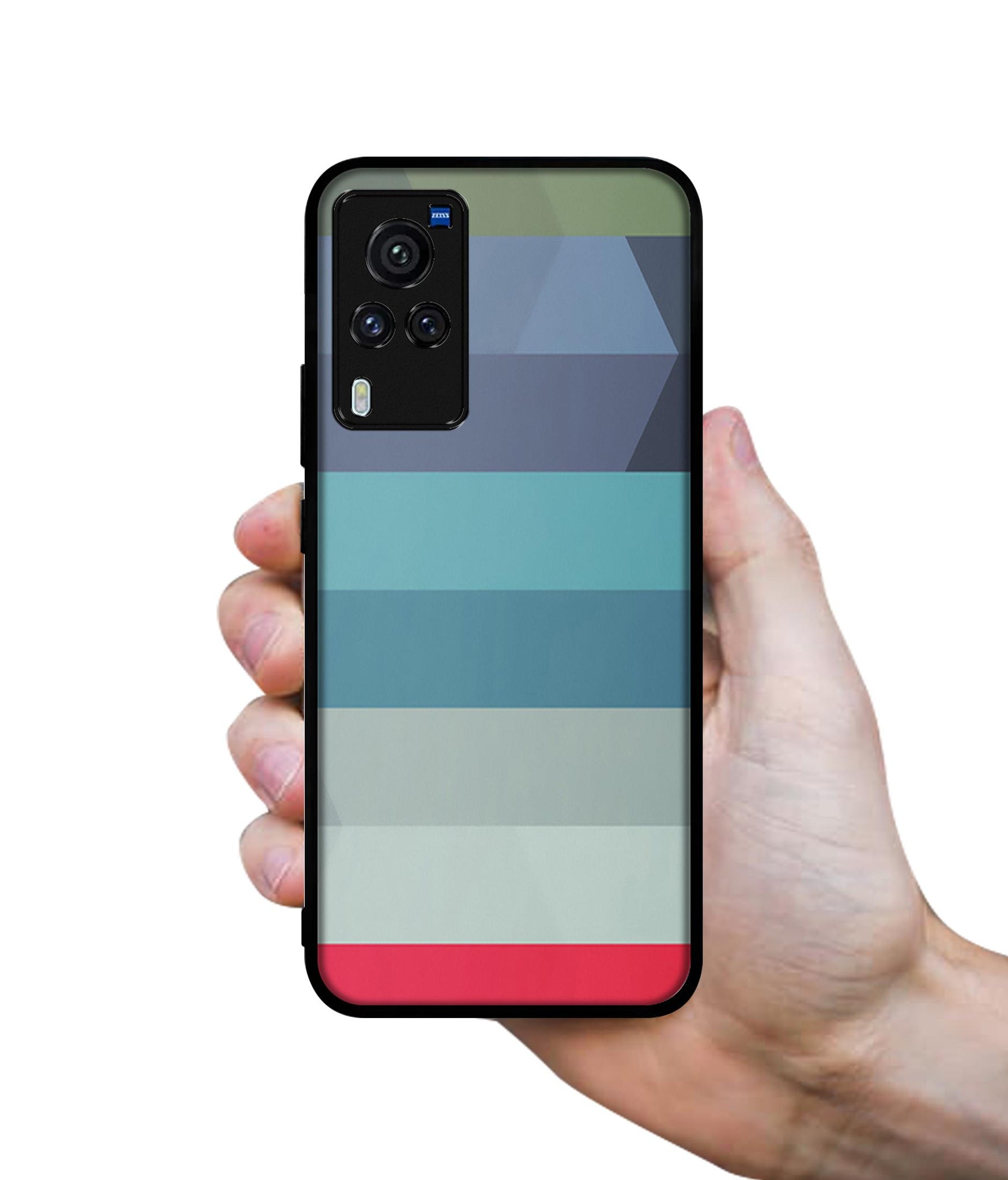 Colorful Lines Designer 2D Printed Back Case Cover for Vivo X60 Pro 5G
