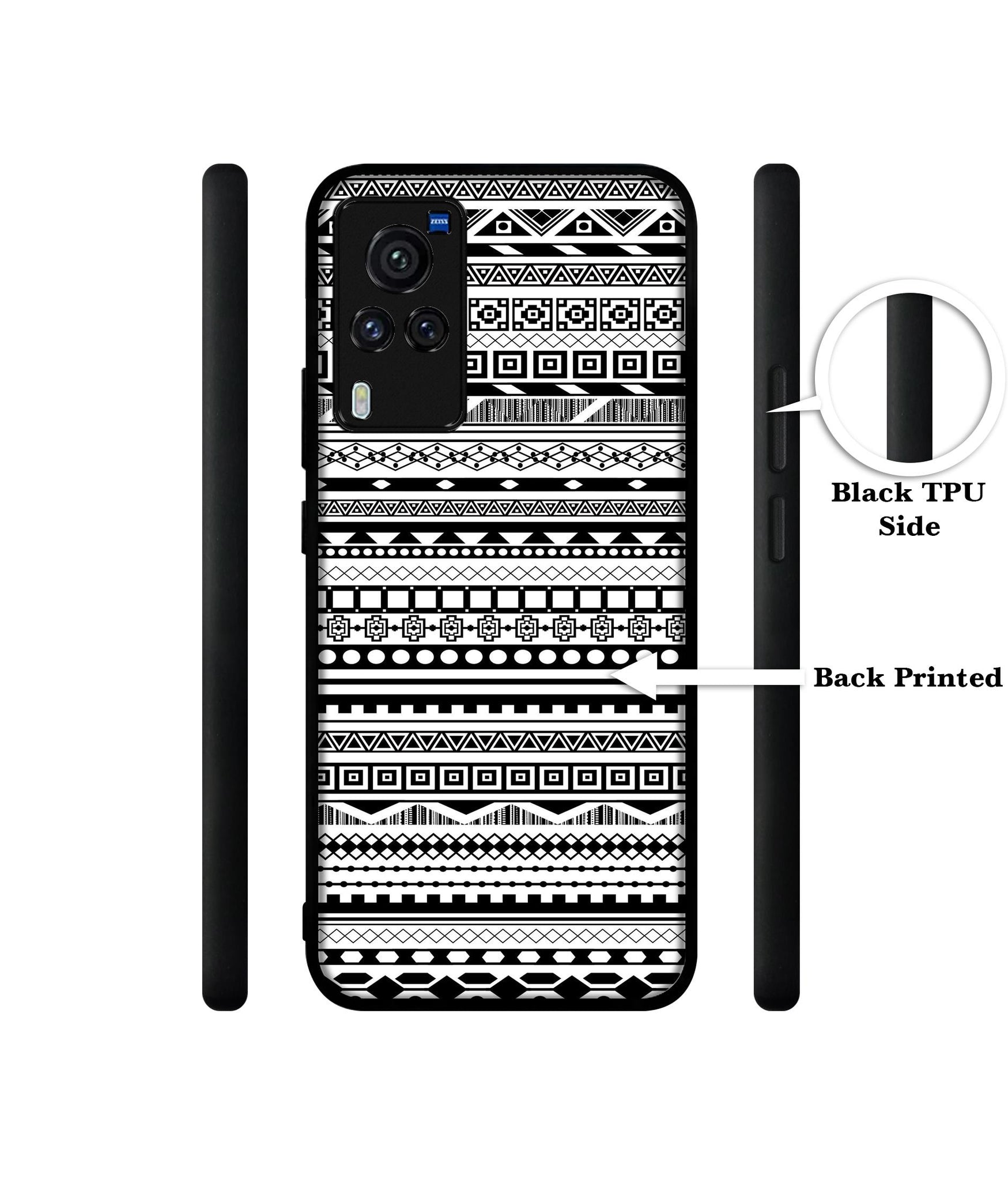 Black & White Patterns Designer 2D Printed Back Case Cover for Vivo X60 Pro 5G