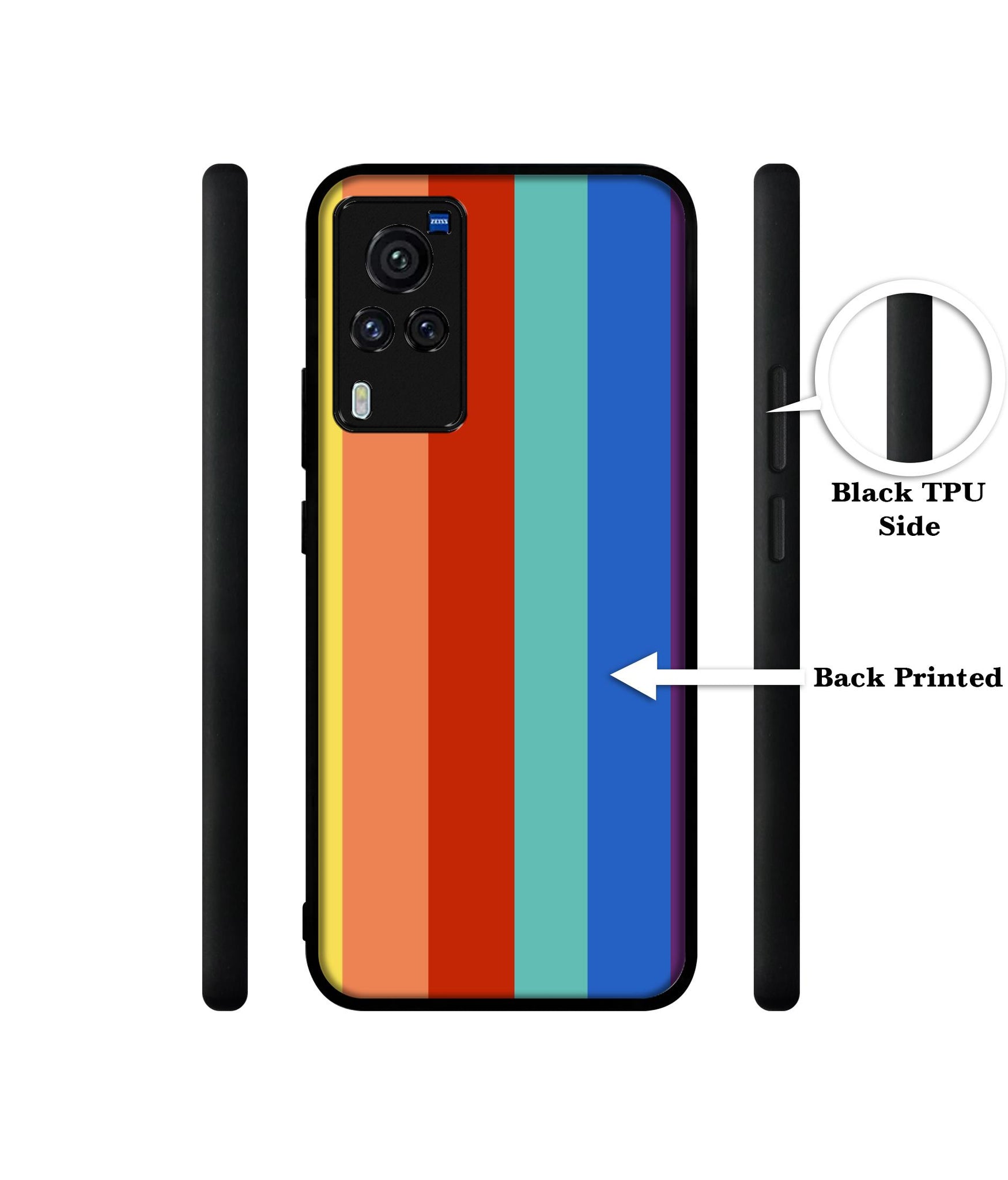 Rainbow Colors Designer 2D Printed Back Case Cover for Vivo X60 Pro 5G