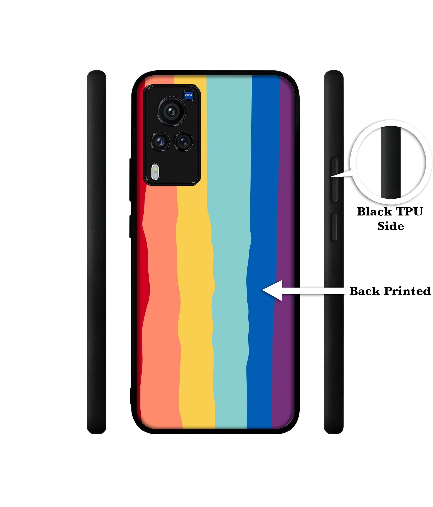 Rainbow Designer 2D Printed Back Case Cover for Vivo X60 Pro 5G