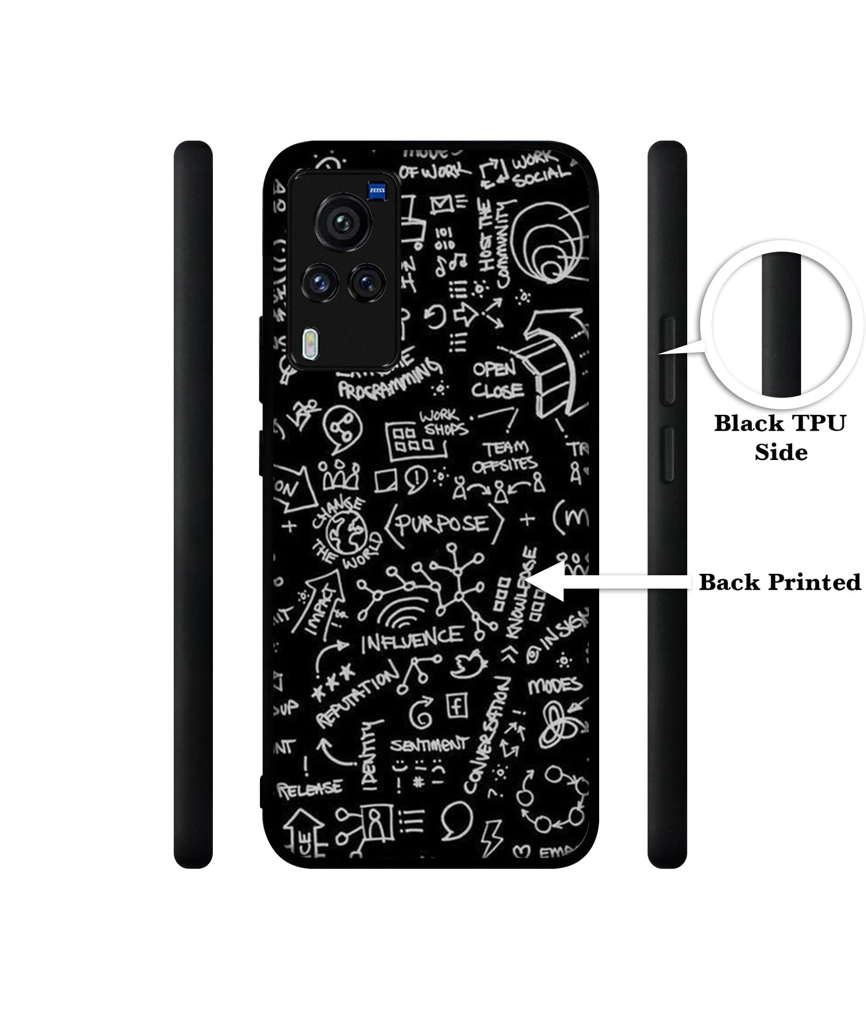 Formulas Designer 2D Printed Back Case Cover for Vivo X60 Pro 5G