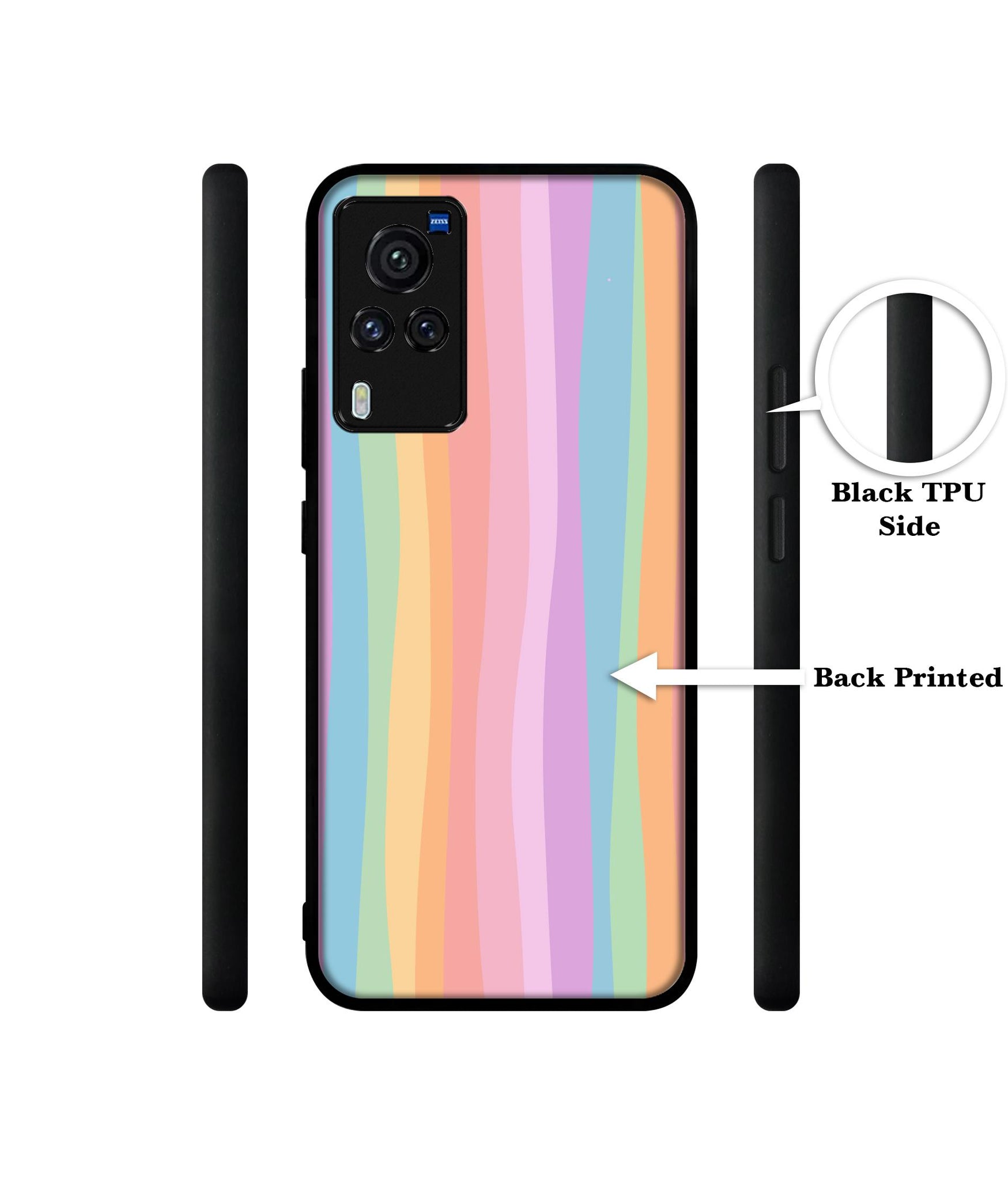 Cool Rainbow Designer 2D Printed Back Case Cover for Vivo X60 Pro 5G