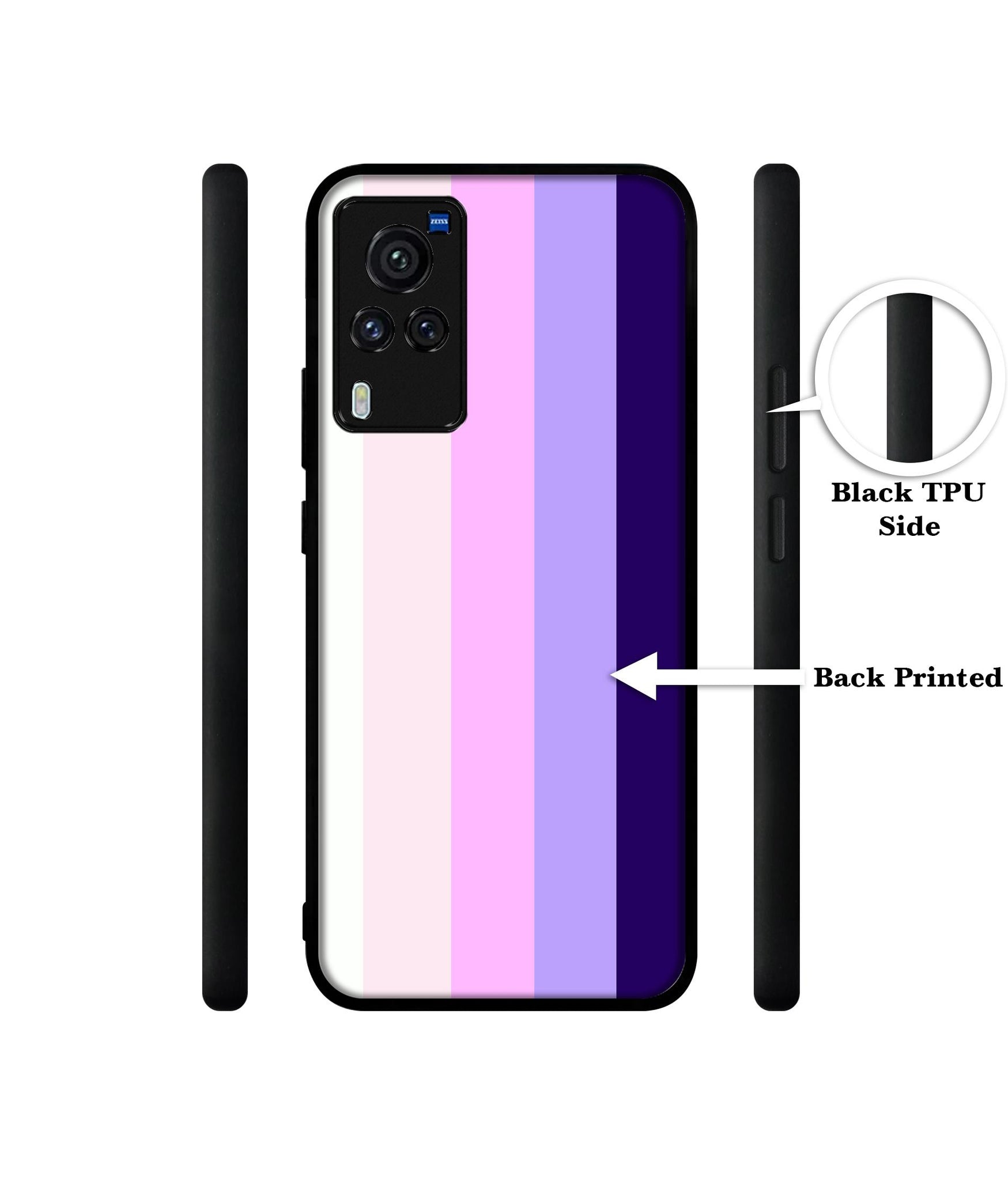 Pink and Purple Lines Designer 2D Printed Back Case Cover for Vivo X60 Pro 5G
