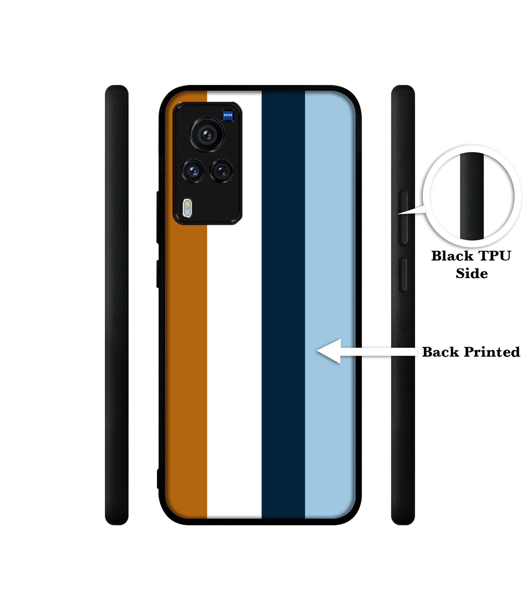 Color Stripes Designer 2D Printed Back Case Cover for Vivo X60 Pro 5G
