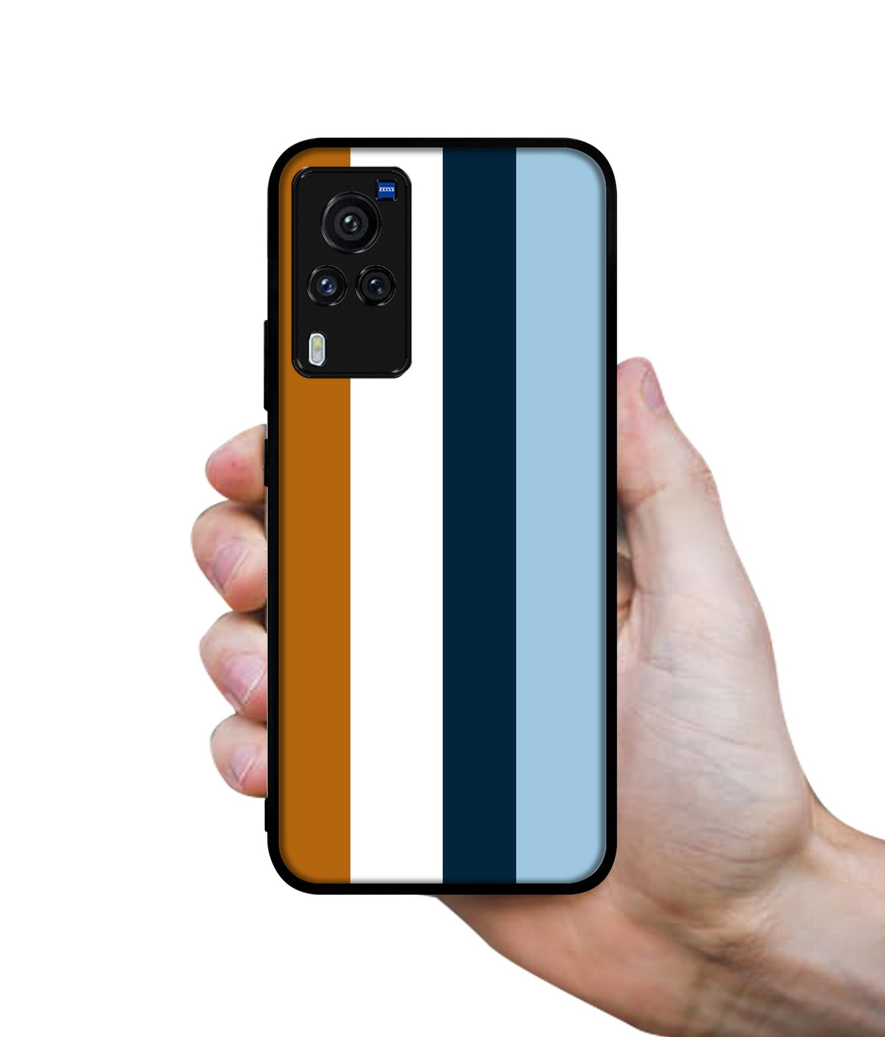 Color Stripes Designer 2D Printed Back Case Cover for Vivo X60 Pro 5G