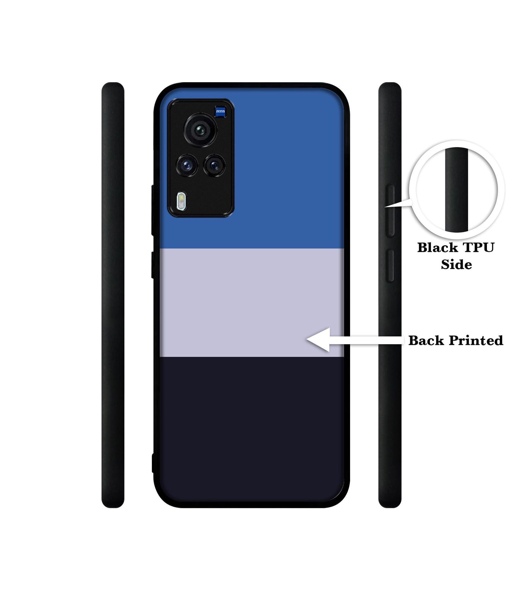 Three Color Stripes Designer 2D Printed Back Case Cover for Vivo X60 Pro 5G
