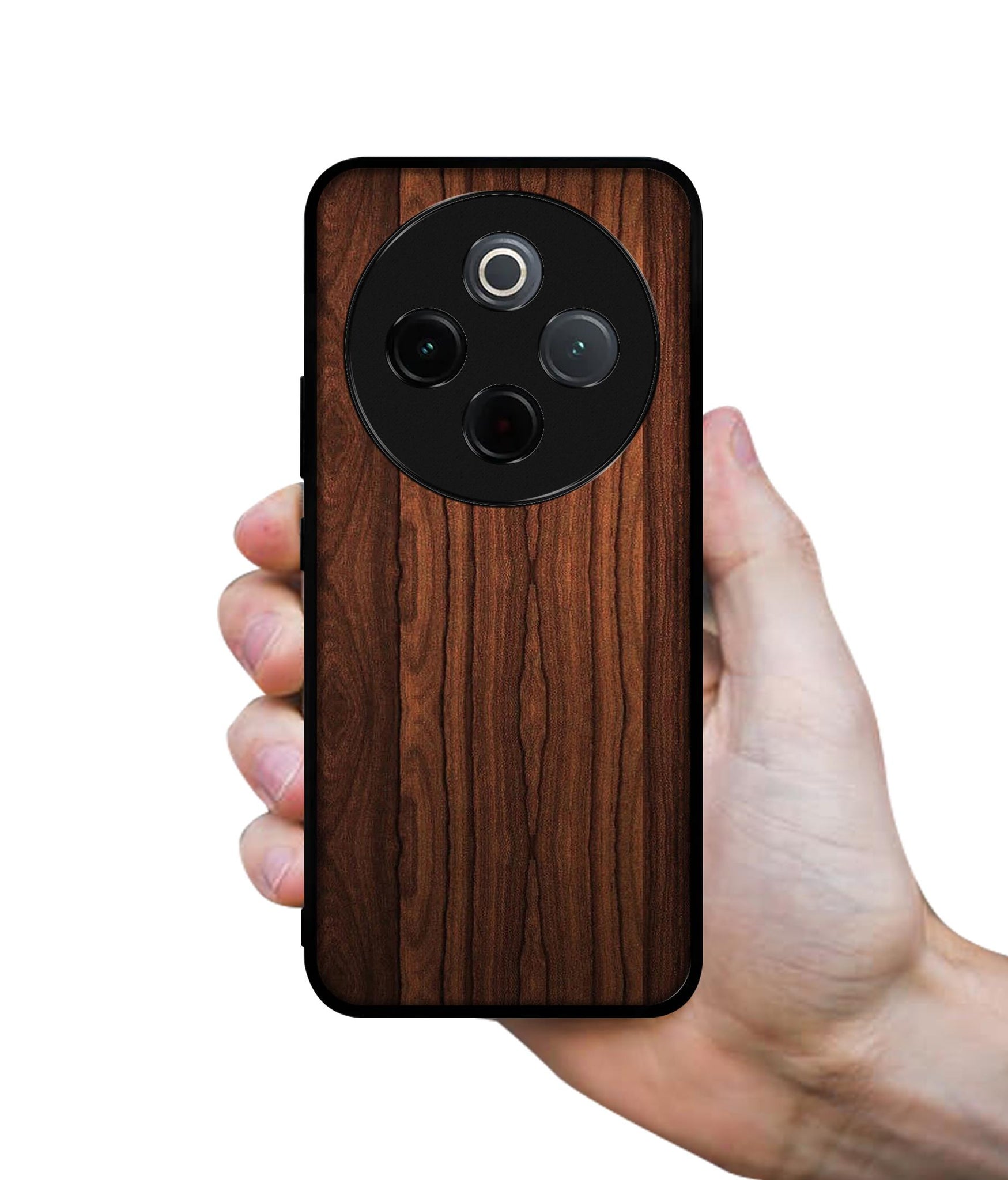 Brown Wooden Texture Designer 2D Printed Back Case Cover for Vivo T4 5G / Y300 Pro 5G / Y300 Pro Plus 5G / iQOO Z10 5G