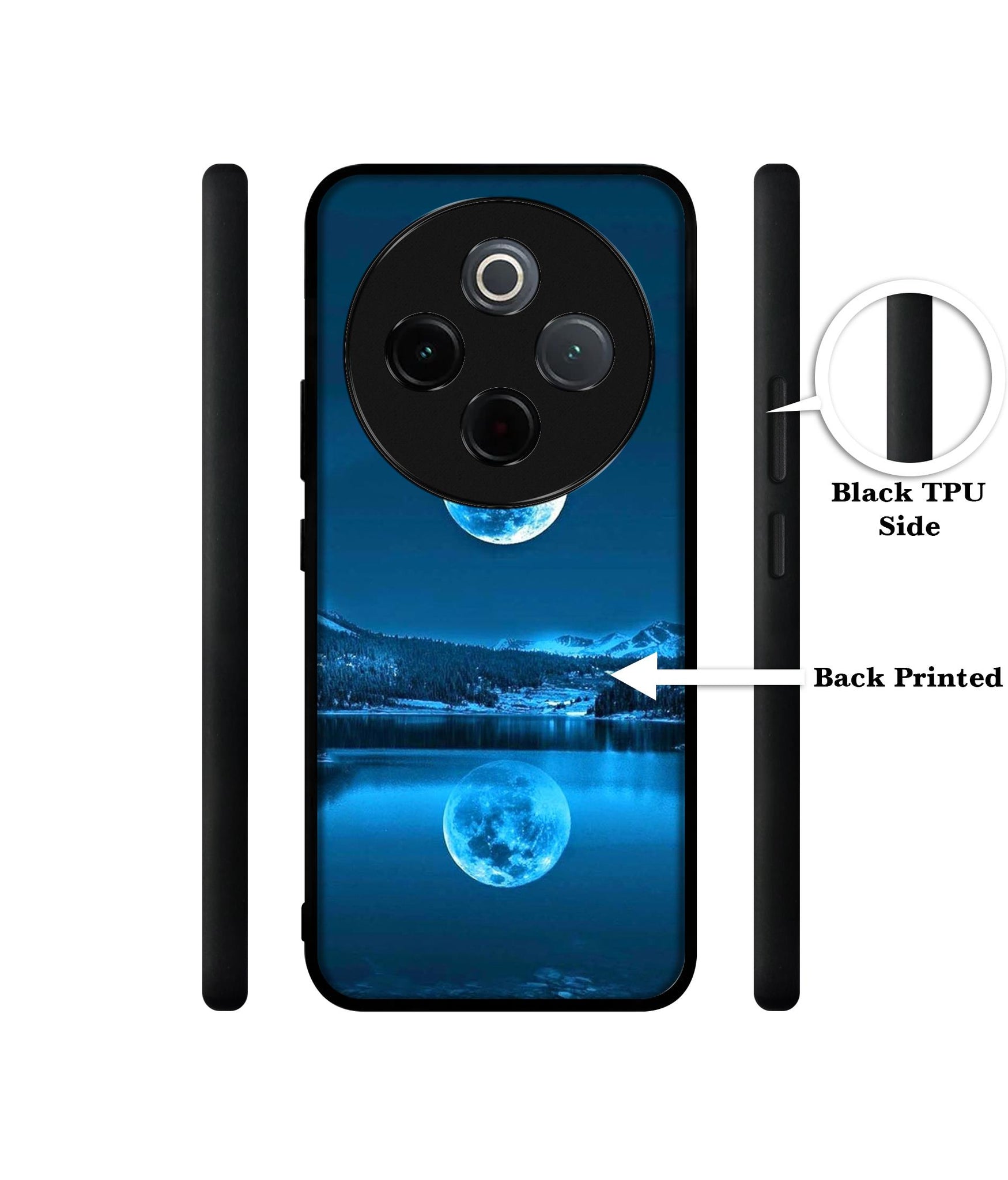 Awesome Moon Designer 2D Printed Back Case Cover for Vivo T4 5G / Y300 Pro 5G / Y300 Pro Plus 5G / iQOO Z10 5G