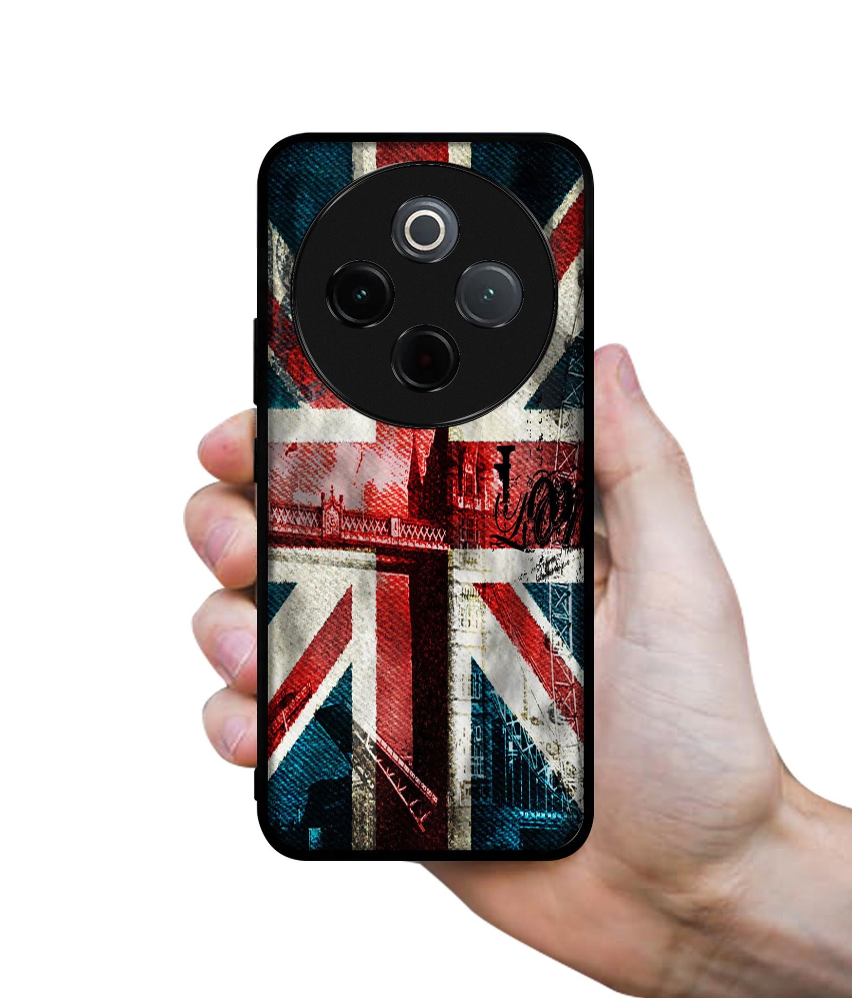 London Flag wallpaper Designer 2D Printed Back Case Cover for Vivo T4 5G / Y300 Pro 5G / Y300 Pro Plus 5G / iQOO Z10 5G