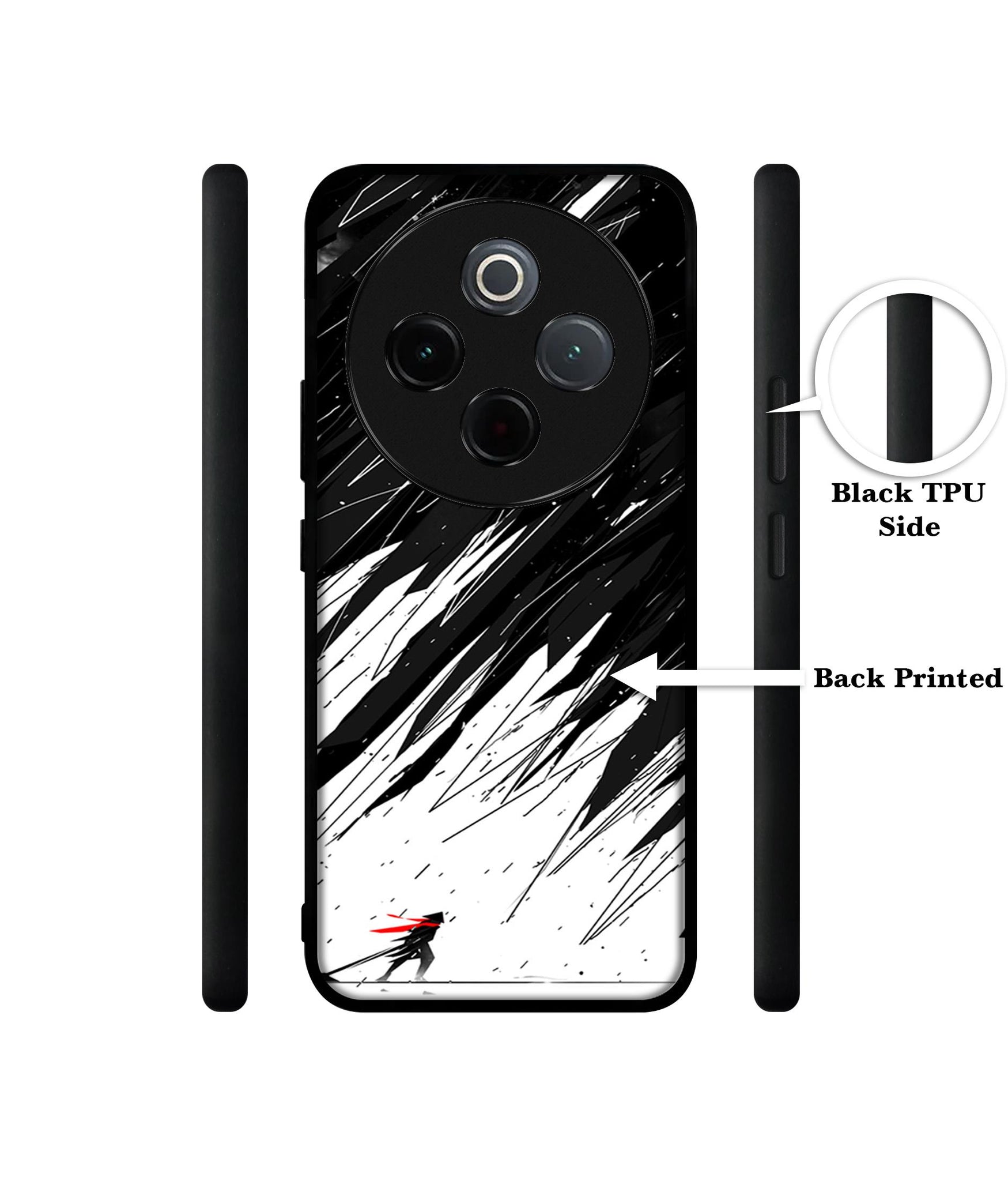 Geometric Strom Designer 2D Printed Back Case Cover for Vivo T4 5G / Y300 Pro 5G / Y300 Pro Plus 5G / iQOO Z10 5G