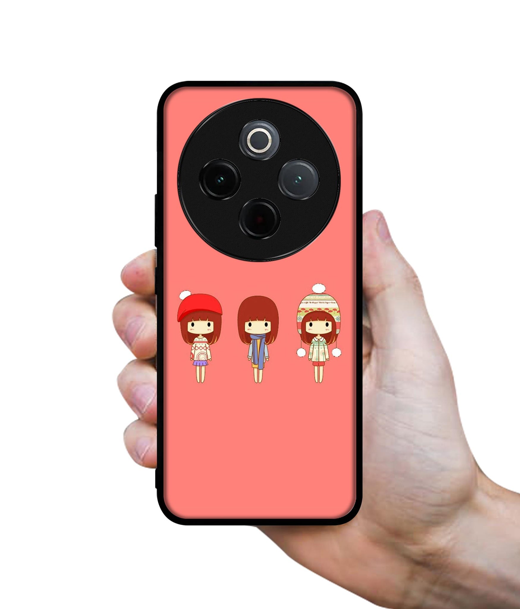 Cute Girls Designer 2D Printed Back Case Cover for Vivo T4 5G / Y300 Pro 5G / Y300 Pro Plus 5G / iQOO Z10 5G