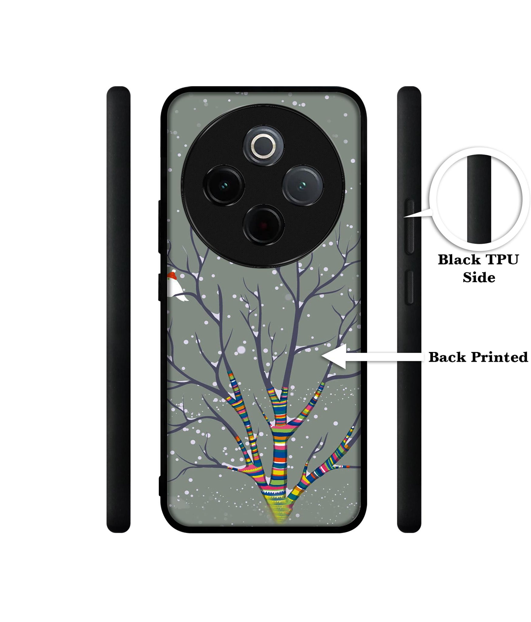 Winter Pattern Print Designer 2D Printed Back Case Cover for Vivo T4 5G / Y300 Pro 5G / Y300 Pro Plus 5G / iQOO Z10 5G