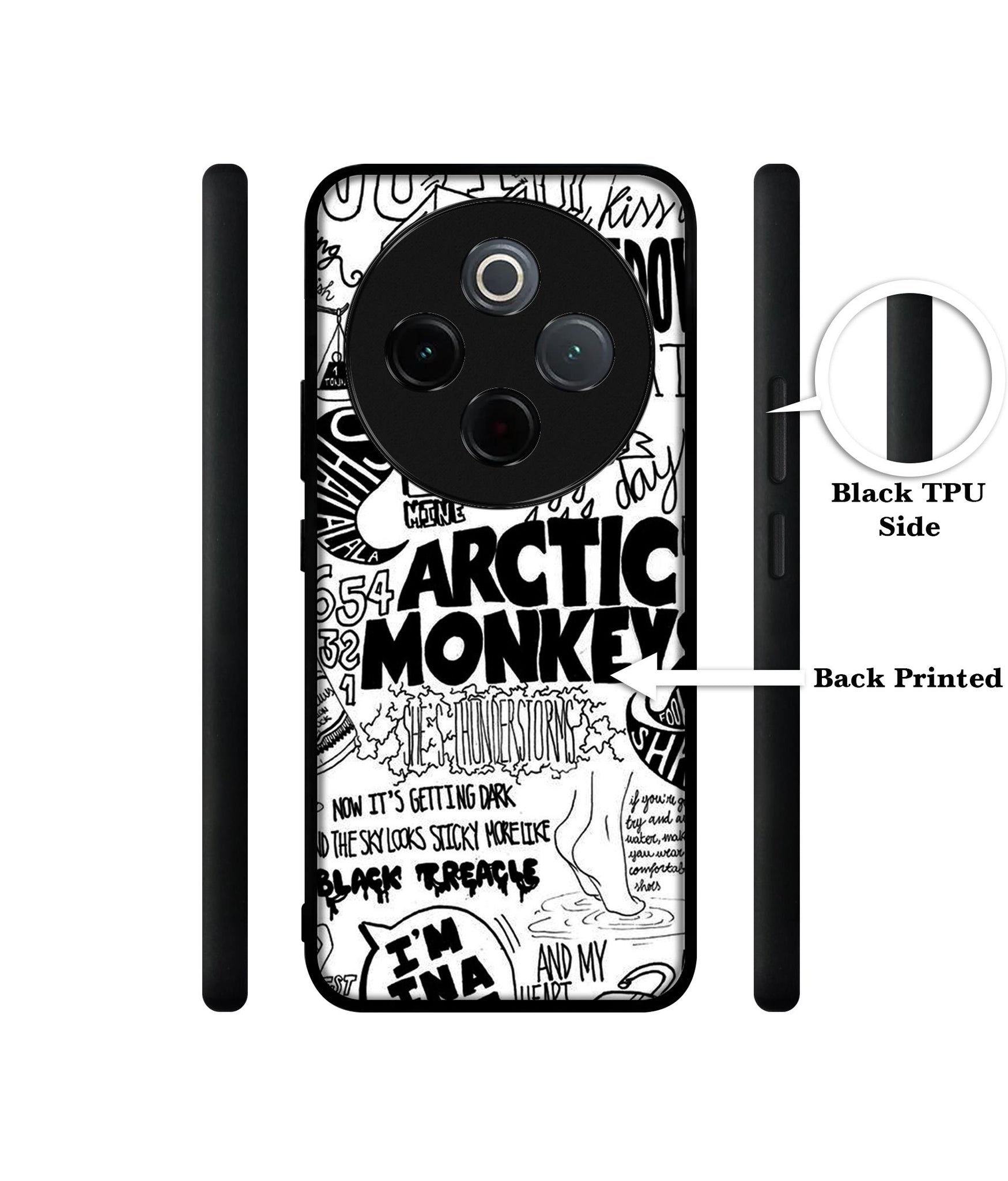 Arctic Monkeys Pattern Designer 2D Printed Back Case Cover for Vivo T4 5G / Y300 Pro 5G / Y300 Pro Plus 5G / iQOO Z10 5G