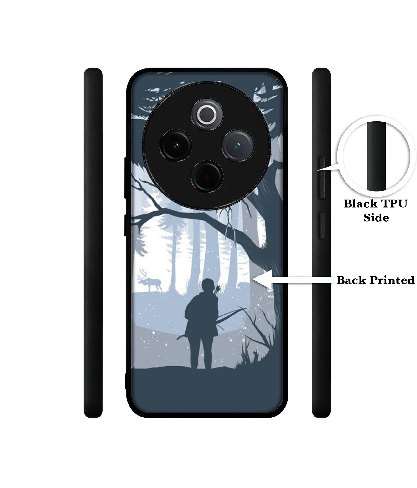 Hunter Designer 2D Printed Back Case Cover for Vivo T4 5G / Y300 Pro 5G / Y300 Pro Plus 5G / iQOO Z10 5G
