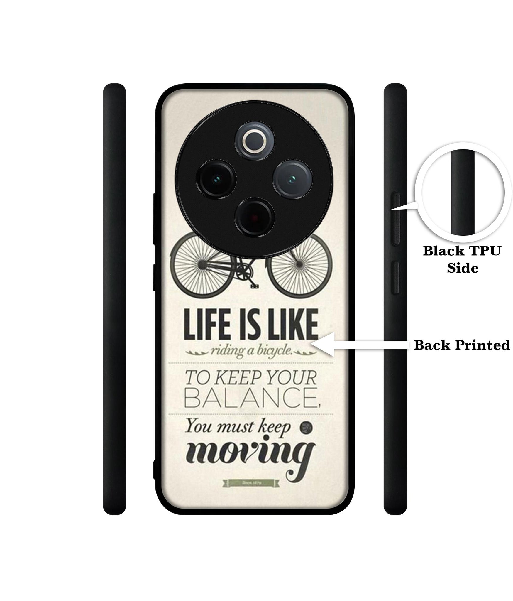 Life is Like Moving Designer 2D Printed Back Case Cover for Vivo T4 5G / Y300 Pro 5G / Y300 Pro Plus 5G / iQOO Z10 5G