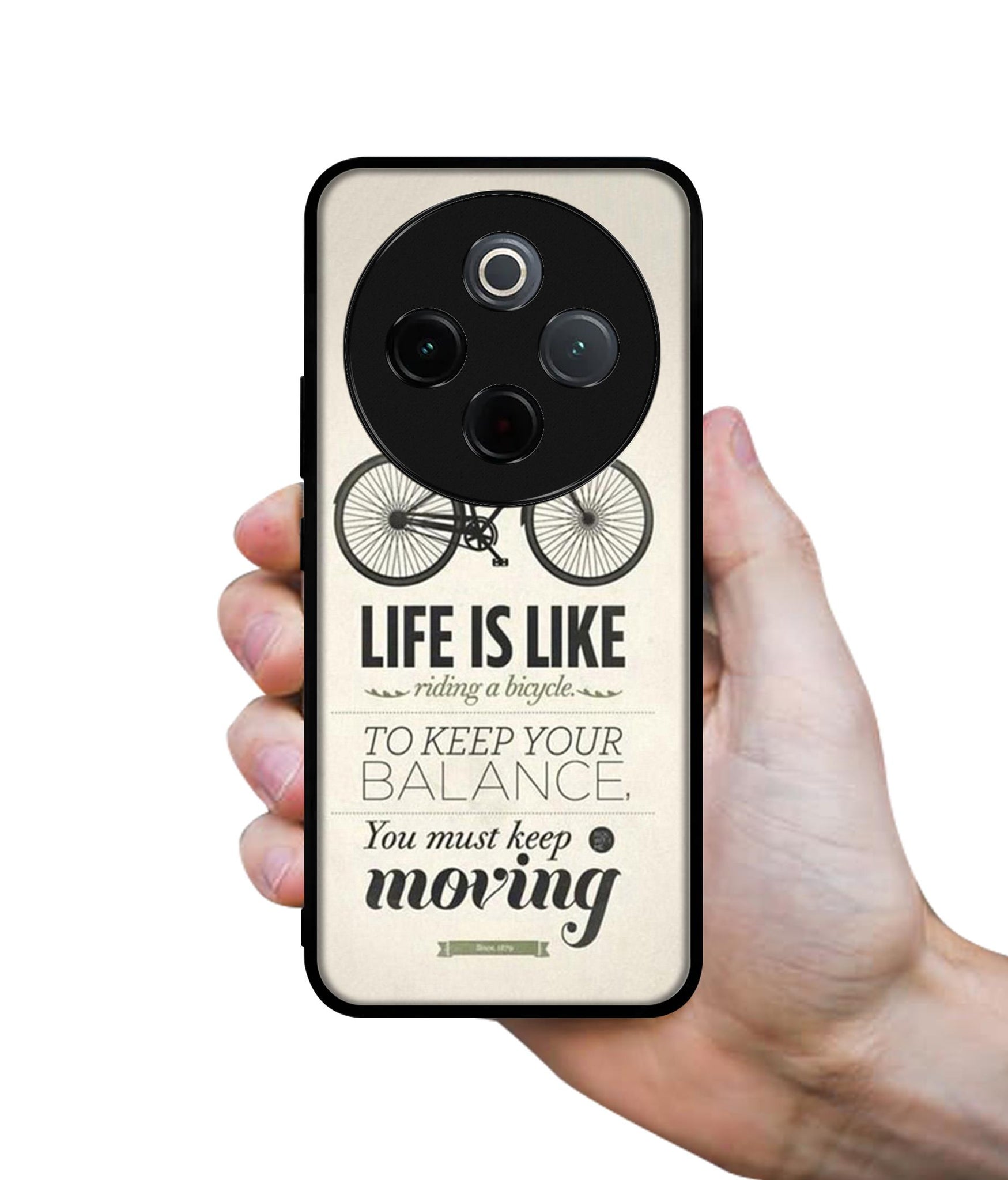 Life is Like Moving Designer 2D Printed Back Case Cover for Vivo T4 5G / Y300 Pro 5G / Y300 Pro Plus 5G / iQOO Z10 5G