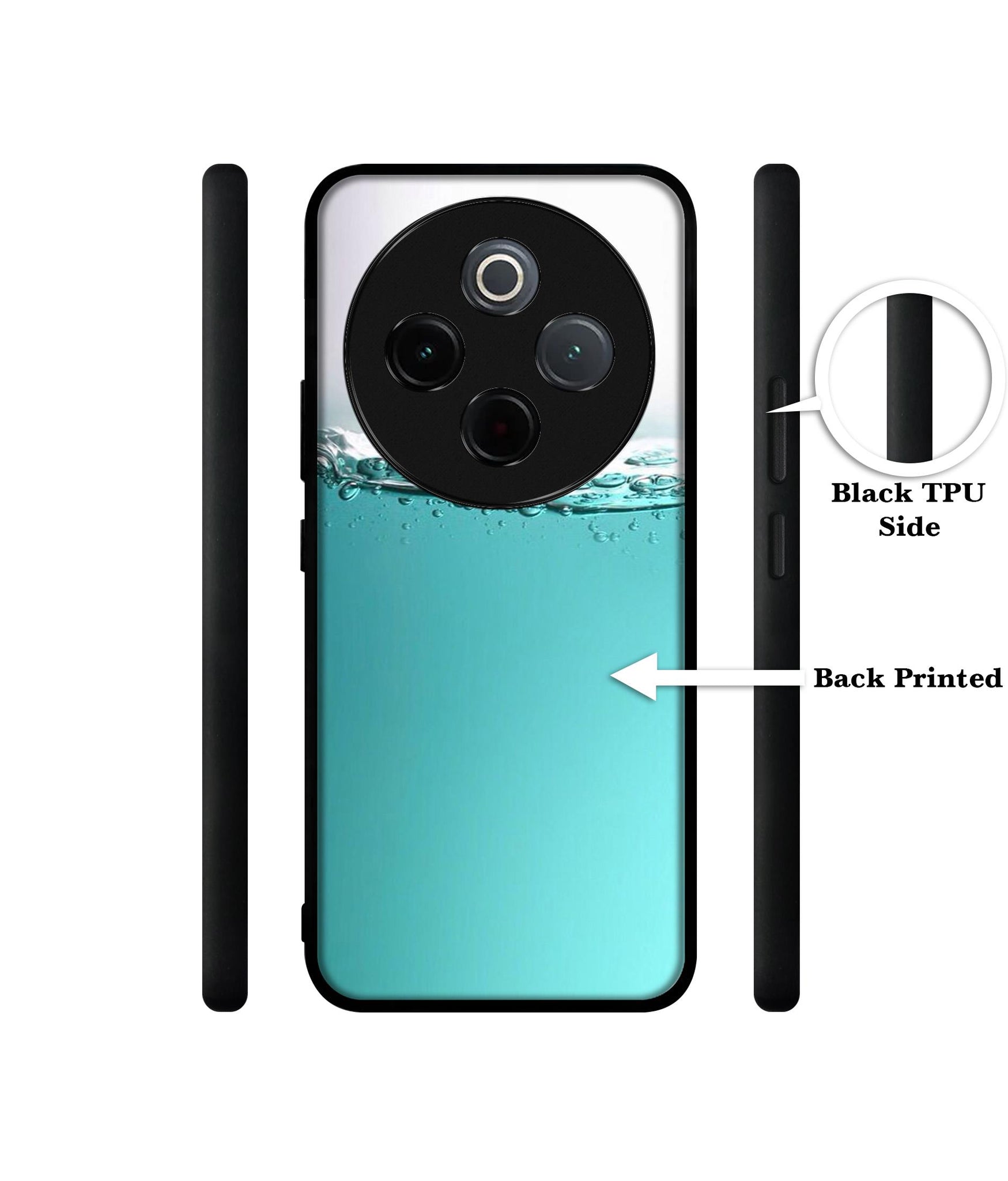 Half Fill Designer 2D Printed Back Case Cover for Vivo T4 5G / Y300 Pro 5G / Y300 Pro Plus 5G / iQOO Z10 5G