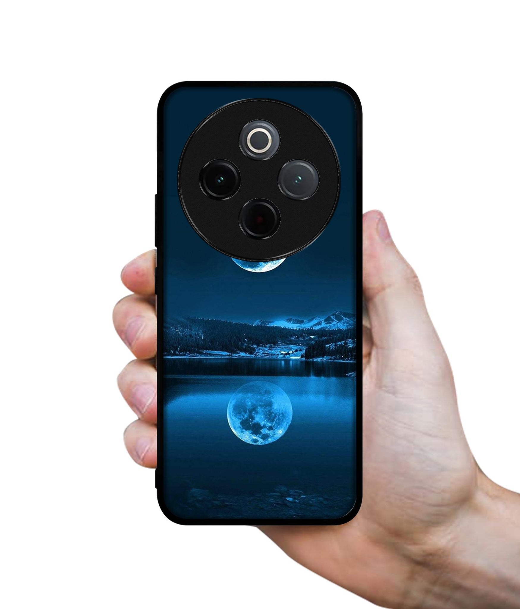 Moon Pattern Print Designer 2D Printed Back Case Cover for Vivo T4 5G / Y300 Pro 5G / Y300 Pro Plus 5G / iQOO Z10 5G