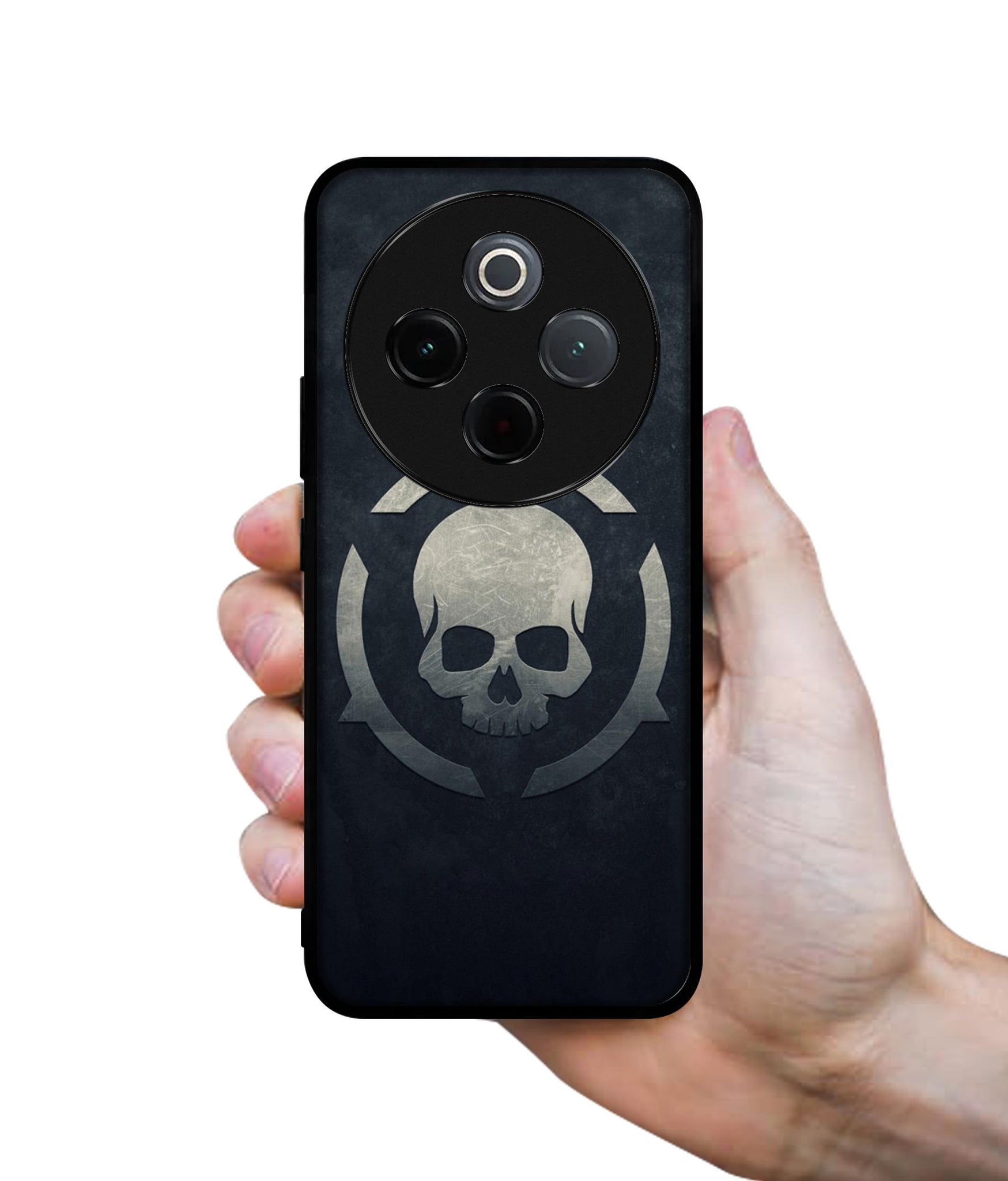 Skull Pattern Print Designer 2D Printed Back Case Cover for Vivo T4 5G / Y300 Pro 5G / Y300 Pro Plus 5G / iQOO Z10 5G