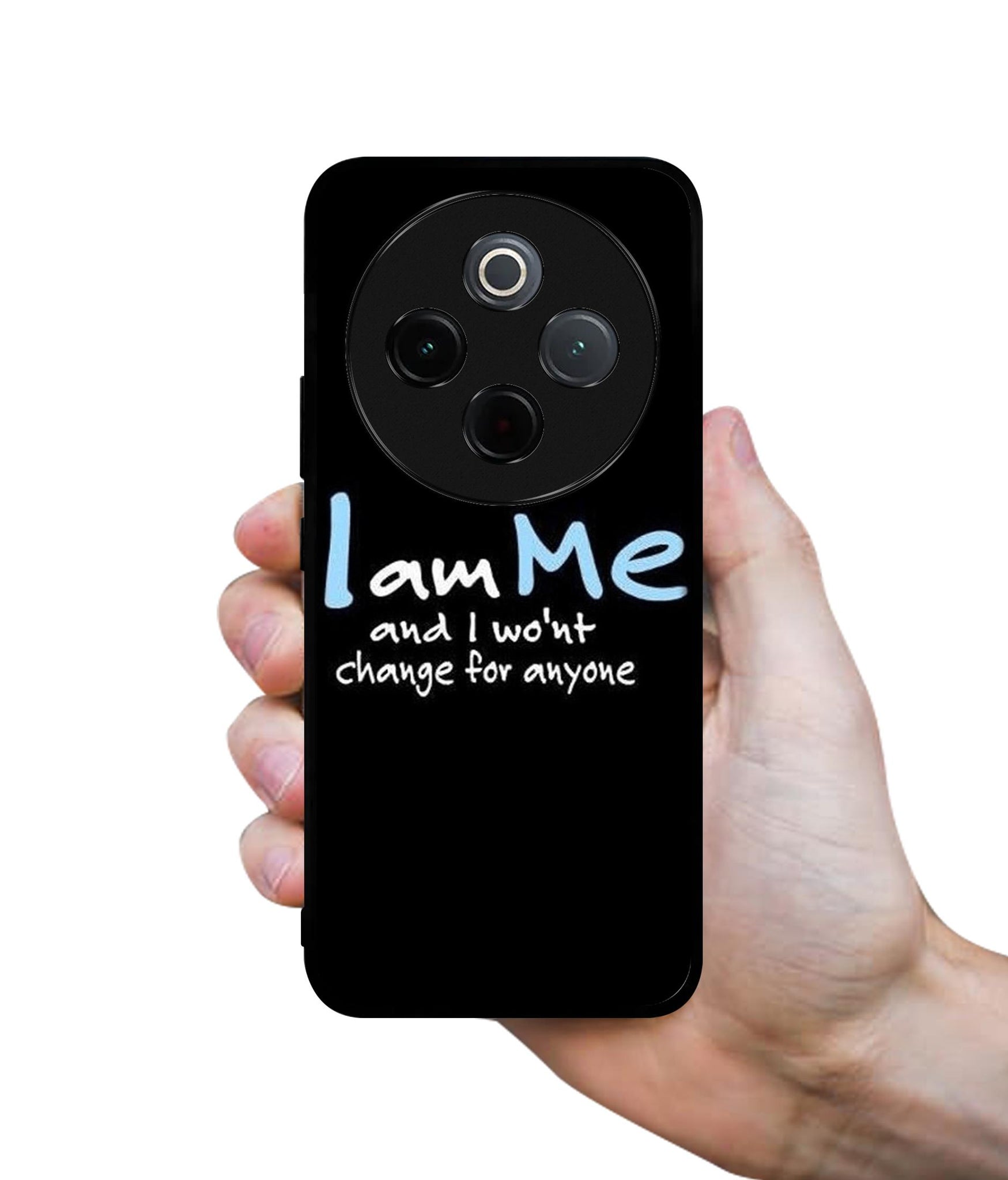 I Am Me Quotes Designer 2D Printed Back Case Cover for Vivo T4 5G / Y300 Pro 5G / Y300 Pro Plus 5G / iQOO Z10 5G