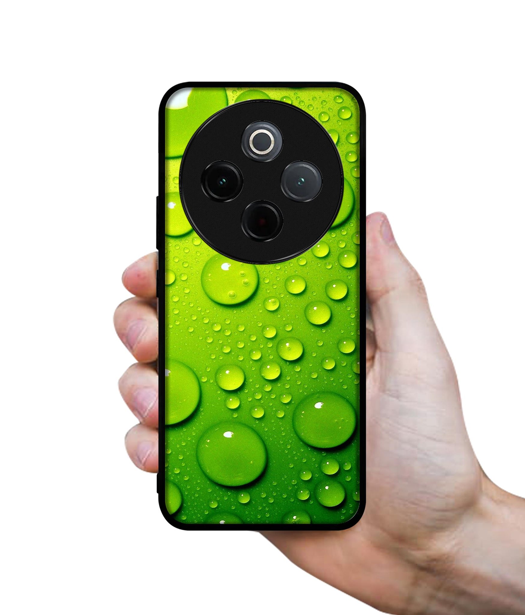 Green Bubbles Designer 2D Printed Back Case Cover for Vivo T4 5G / Y300 Pro 5G / Y300 Pro Plus 5G / iQOO Z10 5G