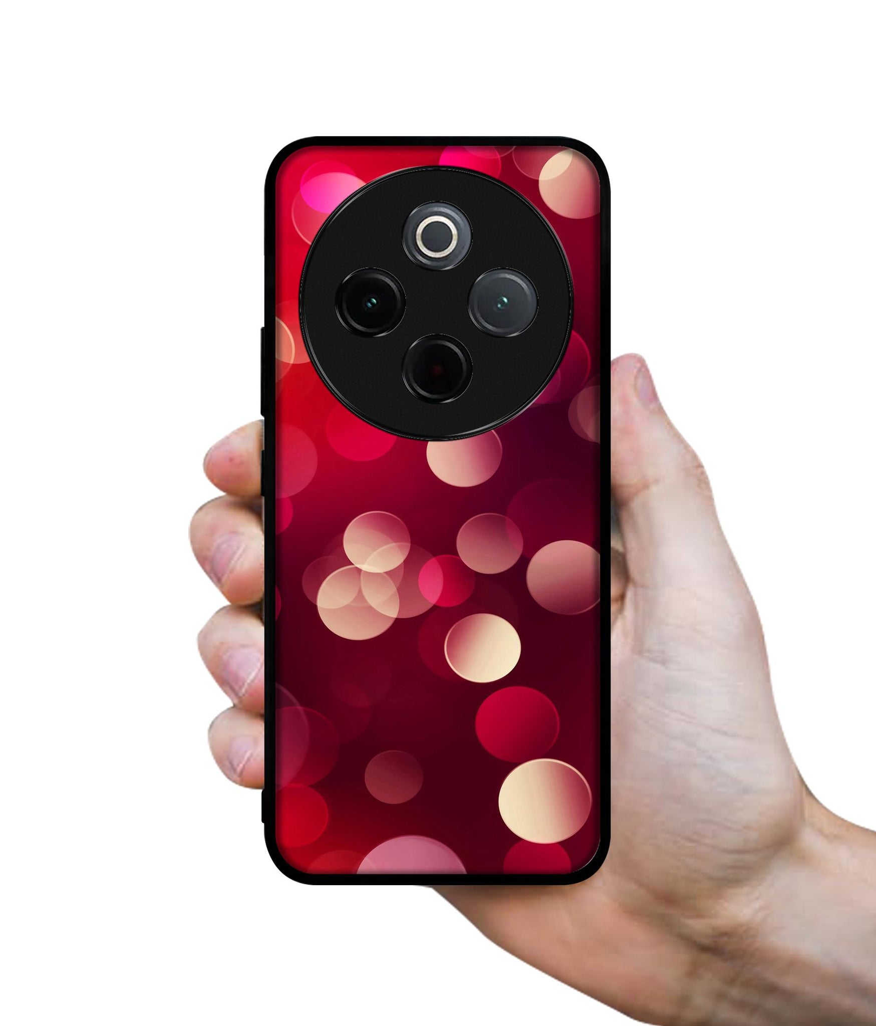 3D Circles Designer 2D Printed Back Case Cover for Vivo T4 5G / Y300 Pro 5G / Y300 Pro Plus 5G / iQOO Z10 5G
