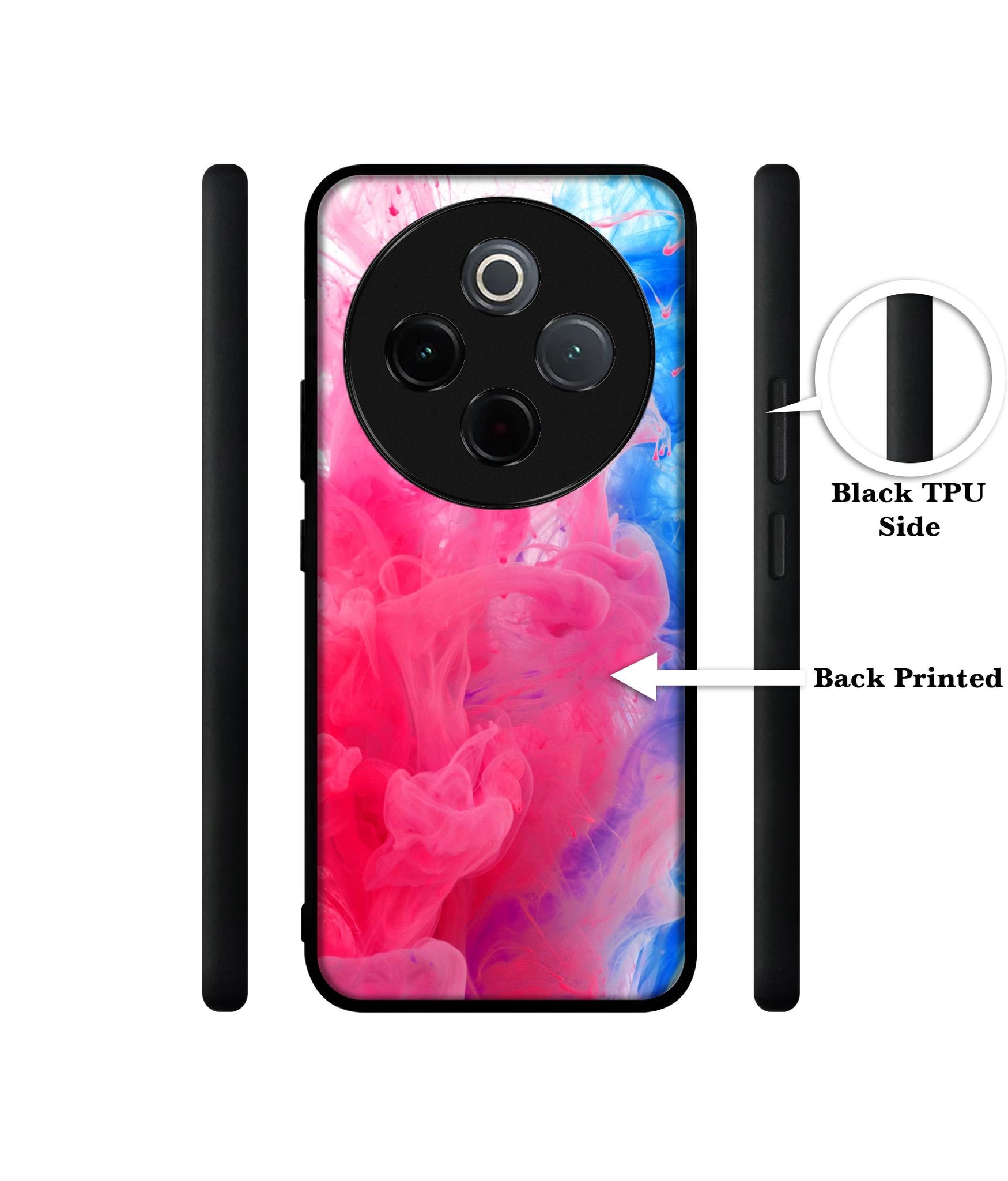 Fractal Paint Designer 2D Printed Back Case Cover for Vivo T4 5G / Y300 Pro 5G / Y300 Pro Plus 5G / iQOO Z10 5G