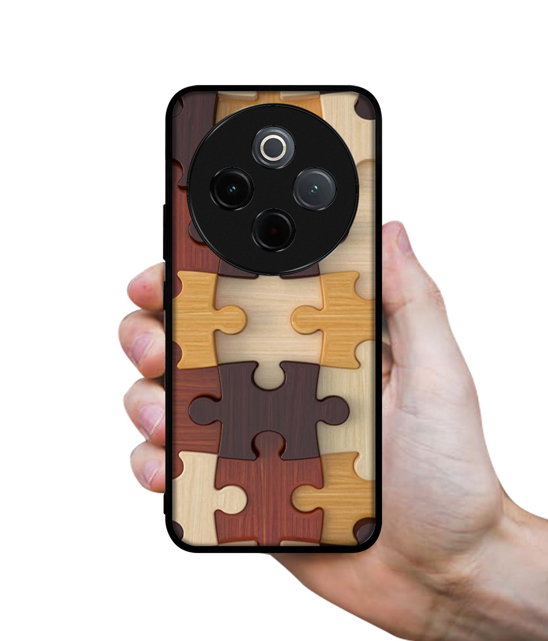 Puzzle Pattern Designer 2D Printed Back Case Cover for Vivo T4 5G / Y300 Pro 5G / Y300 Pro Plus 5G / iQOO Z10 5G