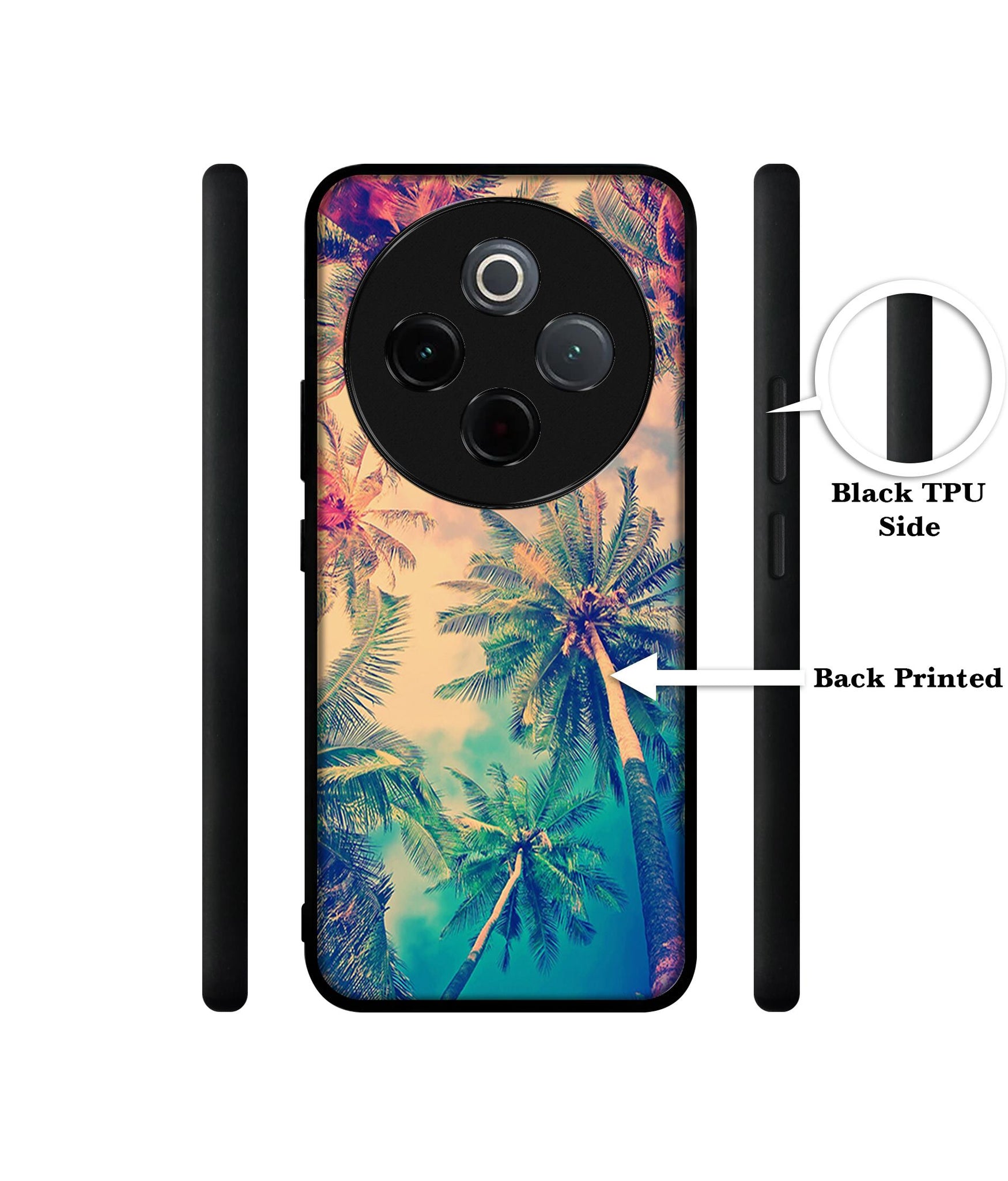 Trees Designer 2D Printed Back Case Cover for Vivo T4 5G / Y300 Pro 5G / Y300 Pro Plus 5G / iQOO Z10 5G