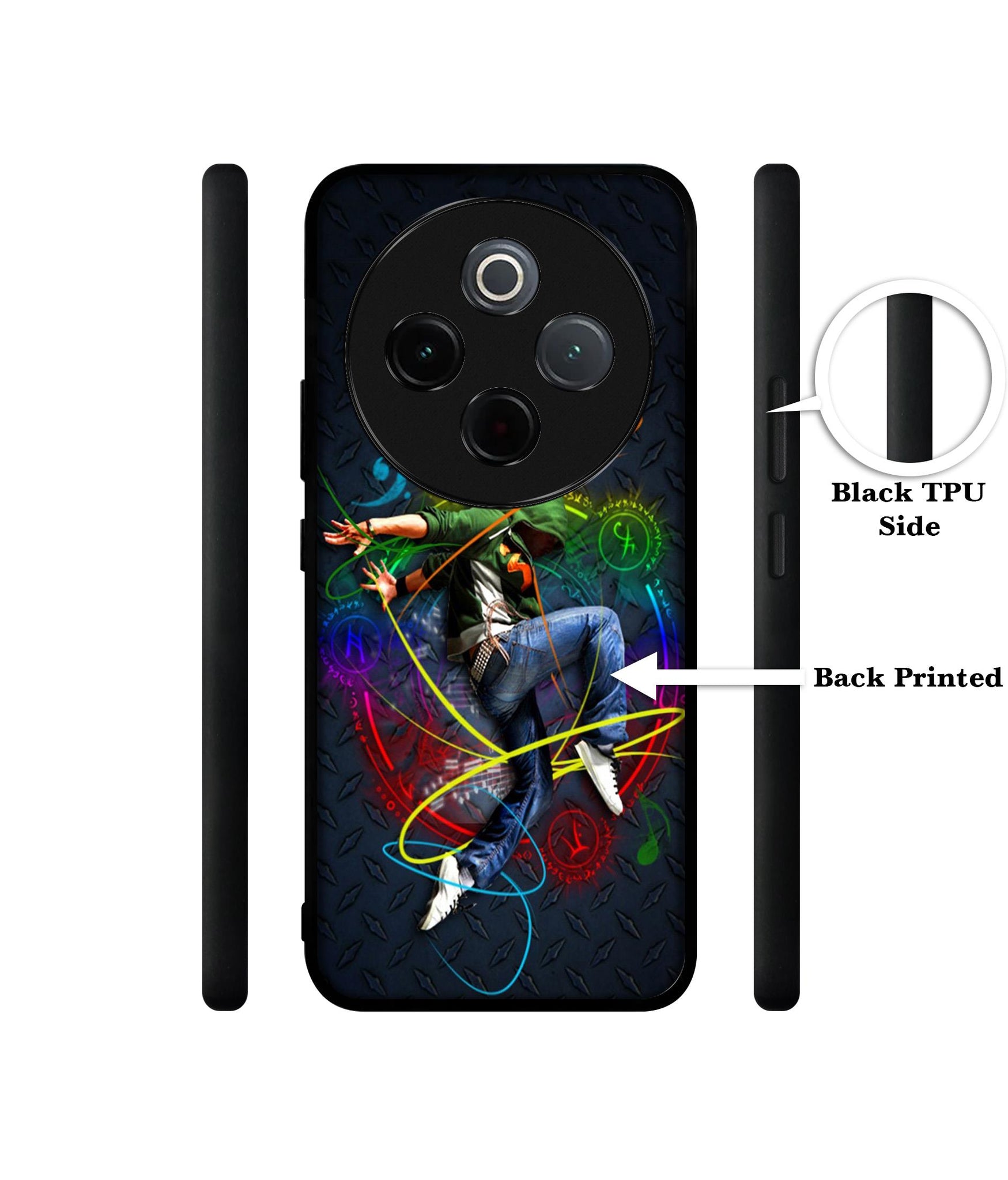 Boy With Music Designer 2D Printed Back Case Cover for Vivo T4 5G / Y300 Pro 5G / Y300 Pro Plus 5G / iQOO Z10 5G