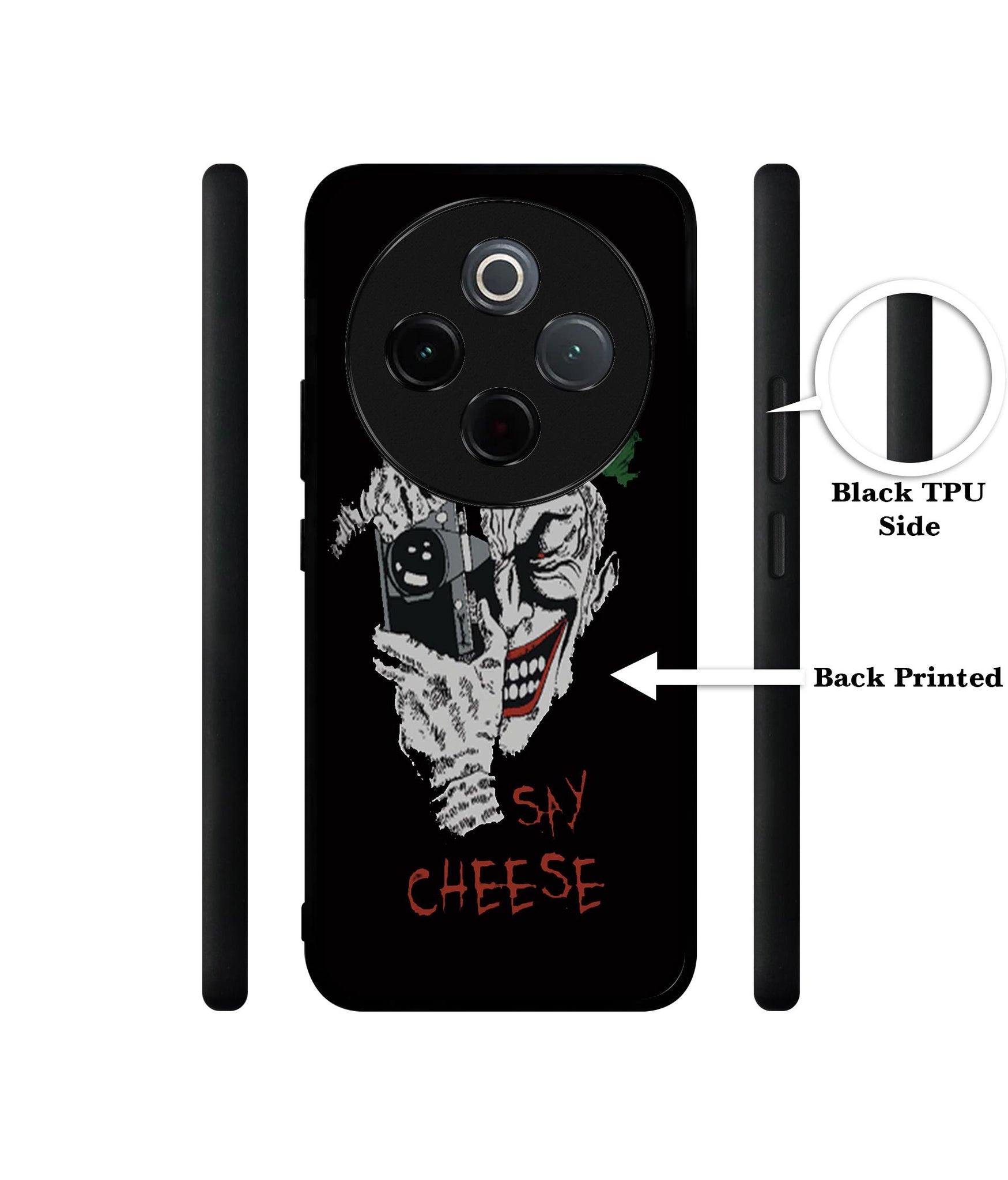 Joker Say Cheese Designer 2D Printed Back Case Cover for Vivo T4 5G / Y300 Pro 5G / Y300 Pro Plus 5G / iQOO Z10 5G