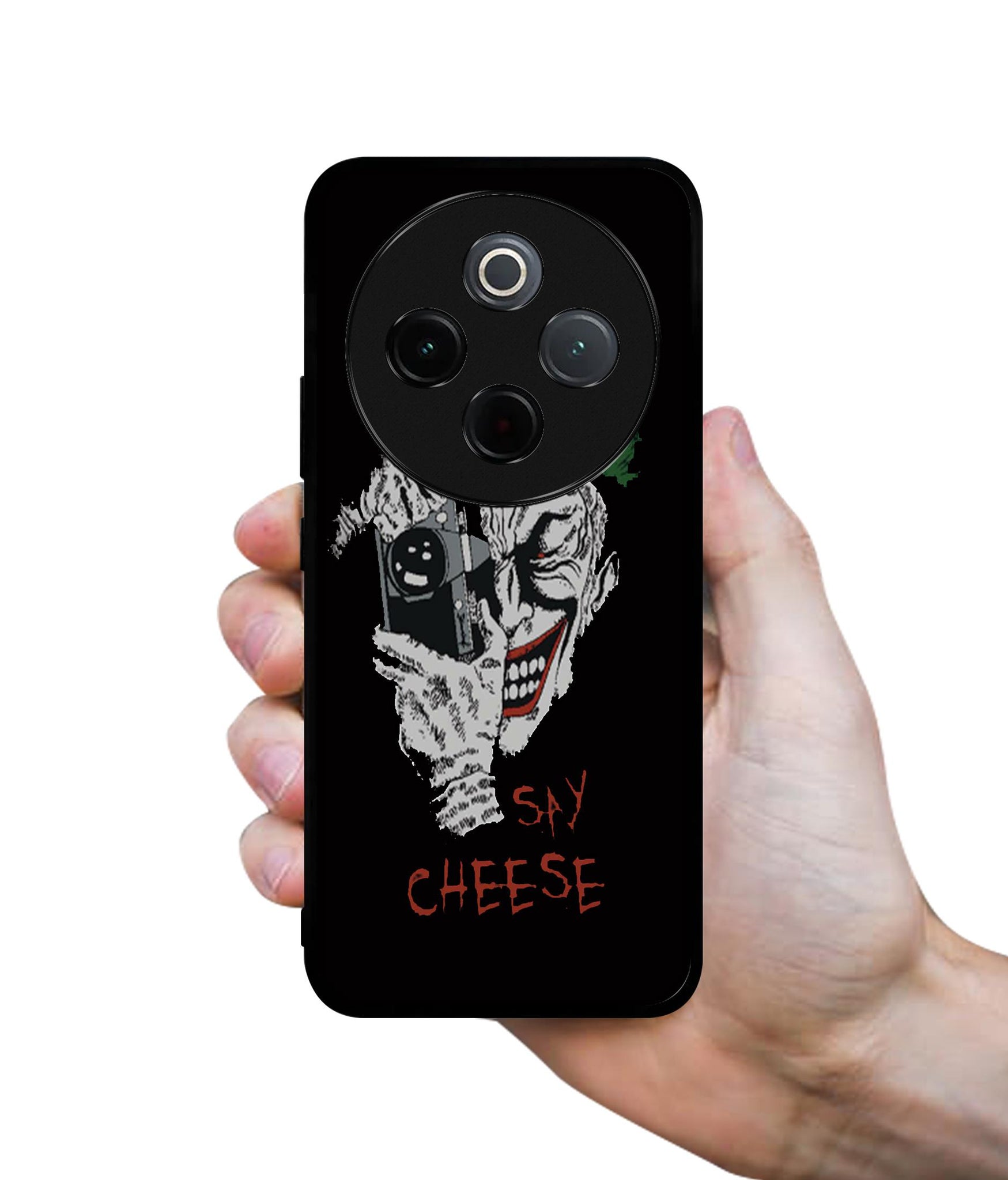 Joker Say Cheese Designer 2D Printed Back Case Cover for Vivo T4 5G / Y300 Pro 5G / Y300 Pro Plus 5G / iQOO Z10 5G