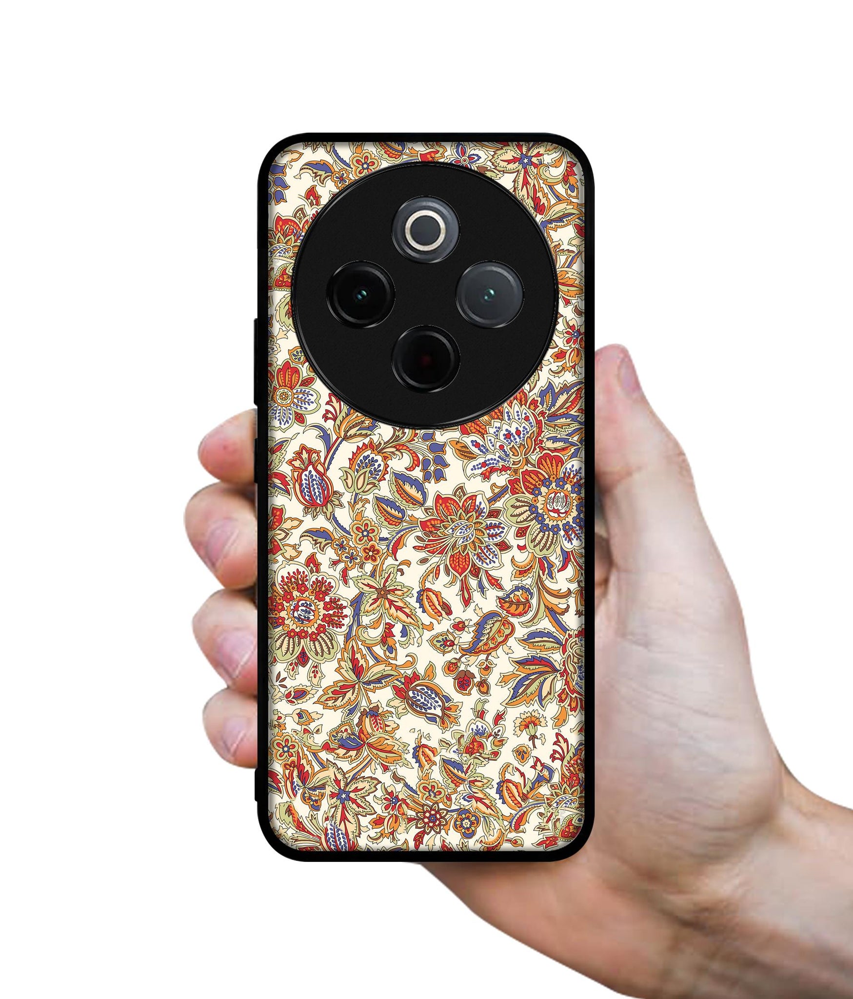 Floral Designer 2D Printed Back Case Cover for Vivo T4 5G / Y300 Pro 5G / Y300 Pro Plus 5G / iQOO Z10 5G