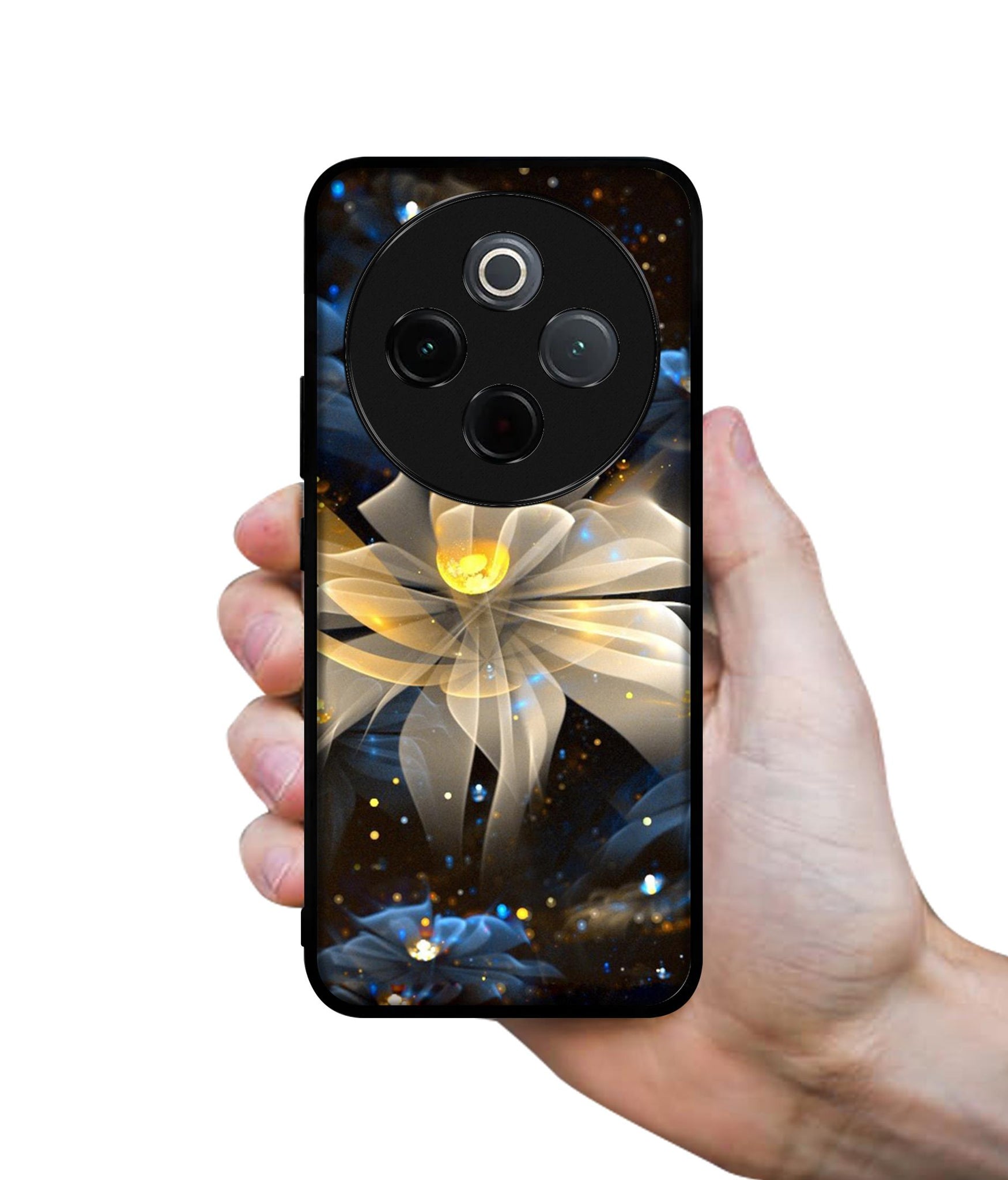 Art Flower Designer 2D Printed Back Case Cover for Vivo T4 5G / Y300 Pro 5G / Y300 Pro Plus 5G / iQOO Z10 5G
