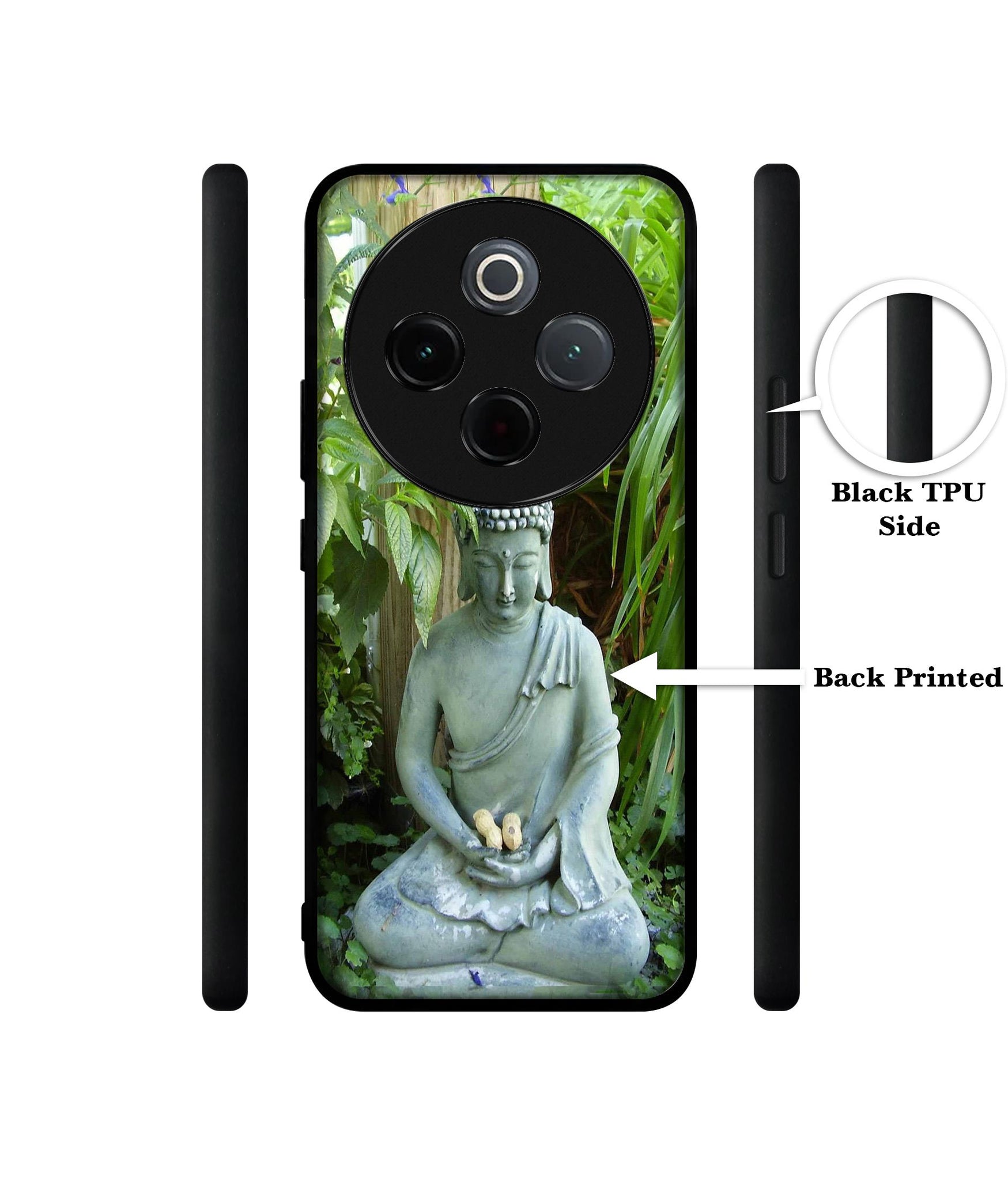 Buddhism Designer 2D Printed Back Case Cover for Vivo T4 5G / Y300 Pro 5G / Y300 Pro Plus 5G / iQOO Z10 5G