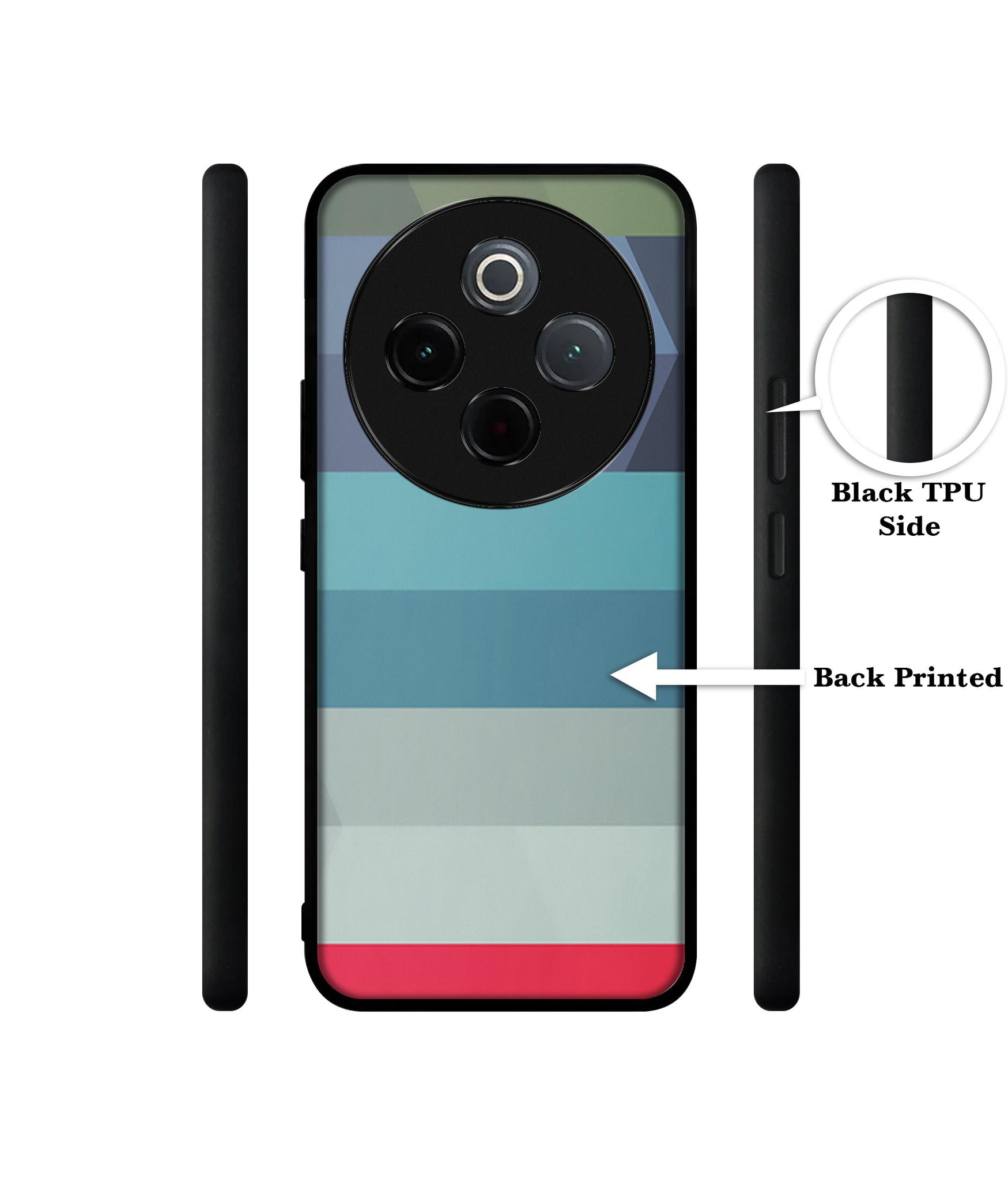 Colorful Lines Designer 2D Printed Back Case Cover for Vivo T4 5G / Y300 Pro 5G / Y300 Pro Plus 5G / iQOO Z10 5G